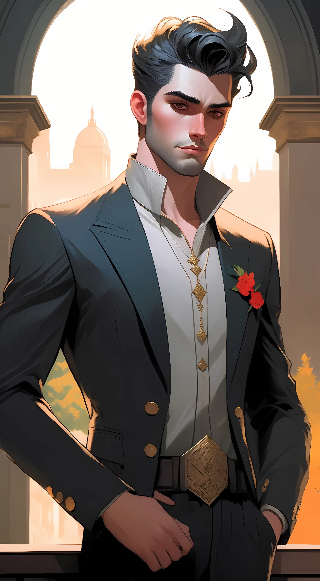 ai character: Westley Heinrich  background