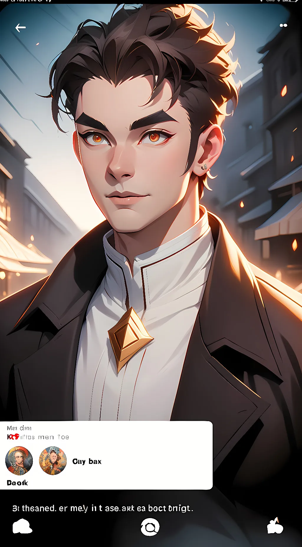 ai character: Azure  background