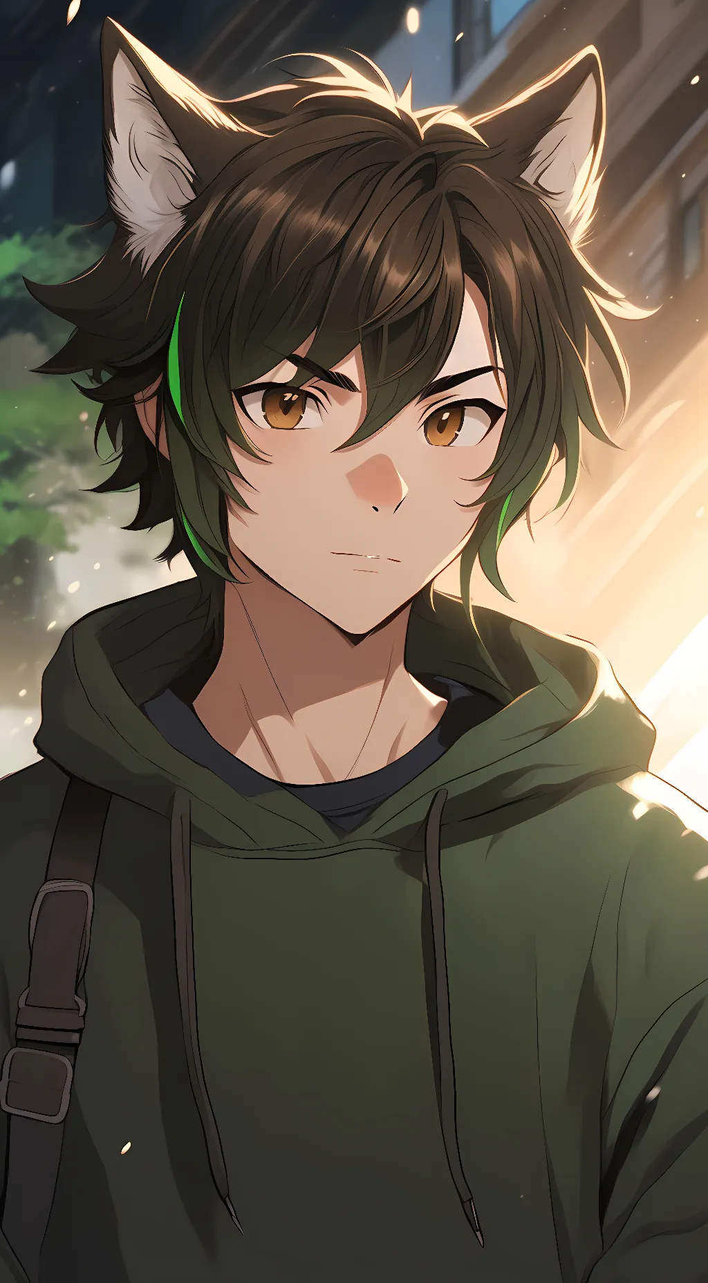 ai character: Aaron Lupis  background