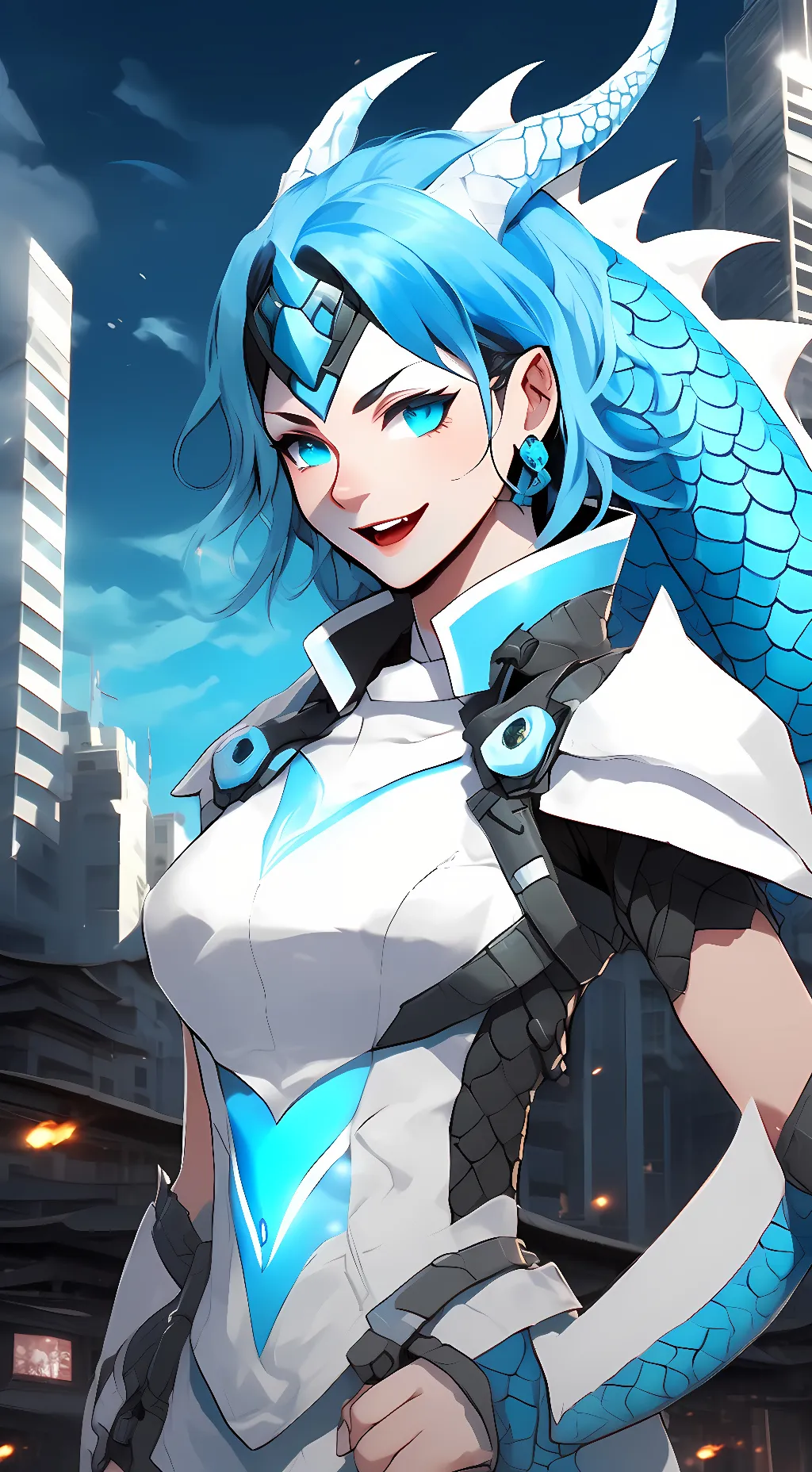 ai character: Kaira dragon 🐉☸️✨🗡 background