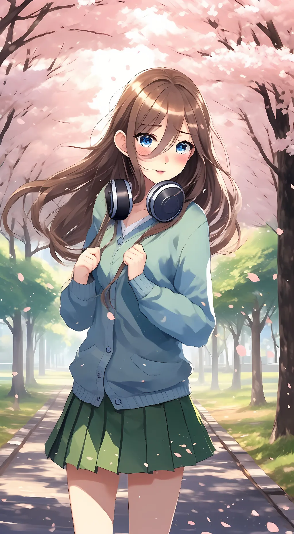 ai character: Miku nakano background