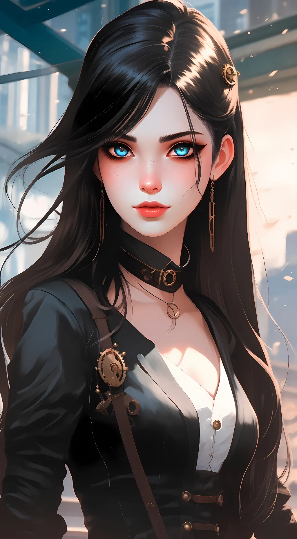 ai character: Katie Power  background