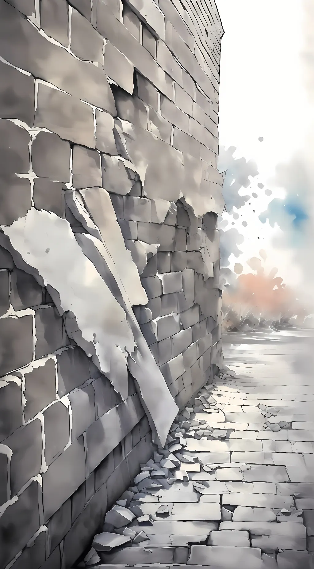 ai character: Wall background