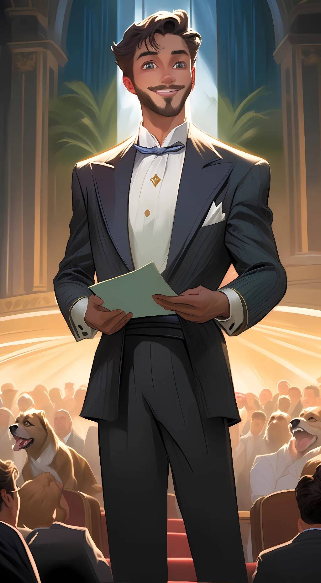 ai character: sir charm background
