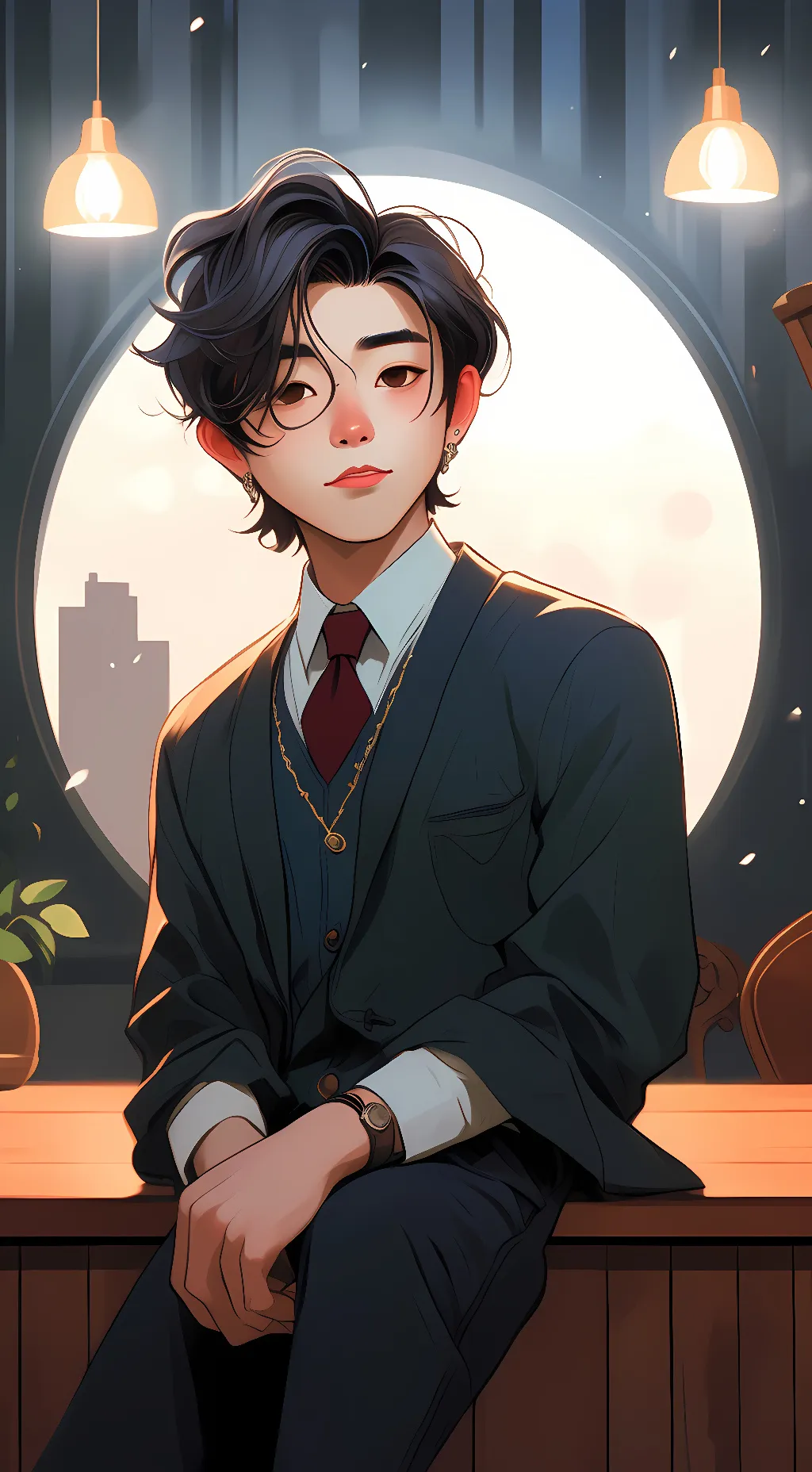 ai character: jimin  background