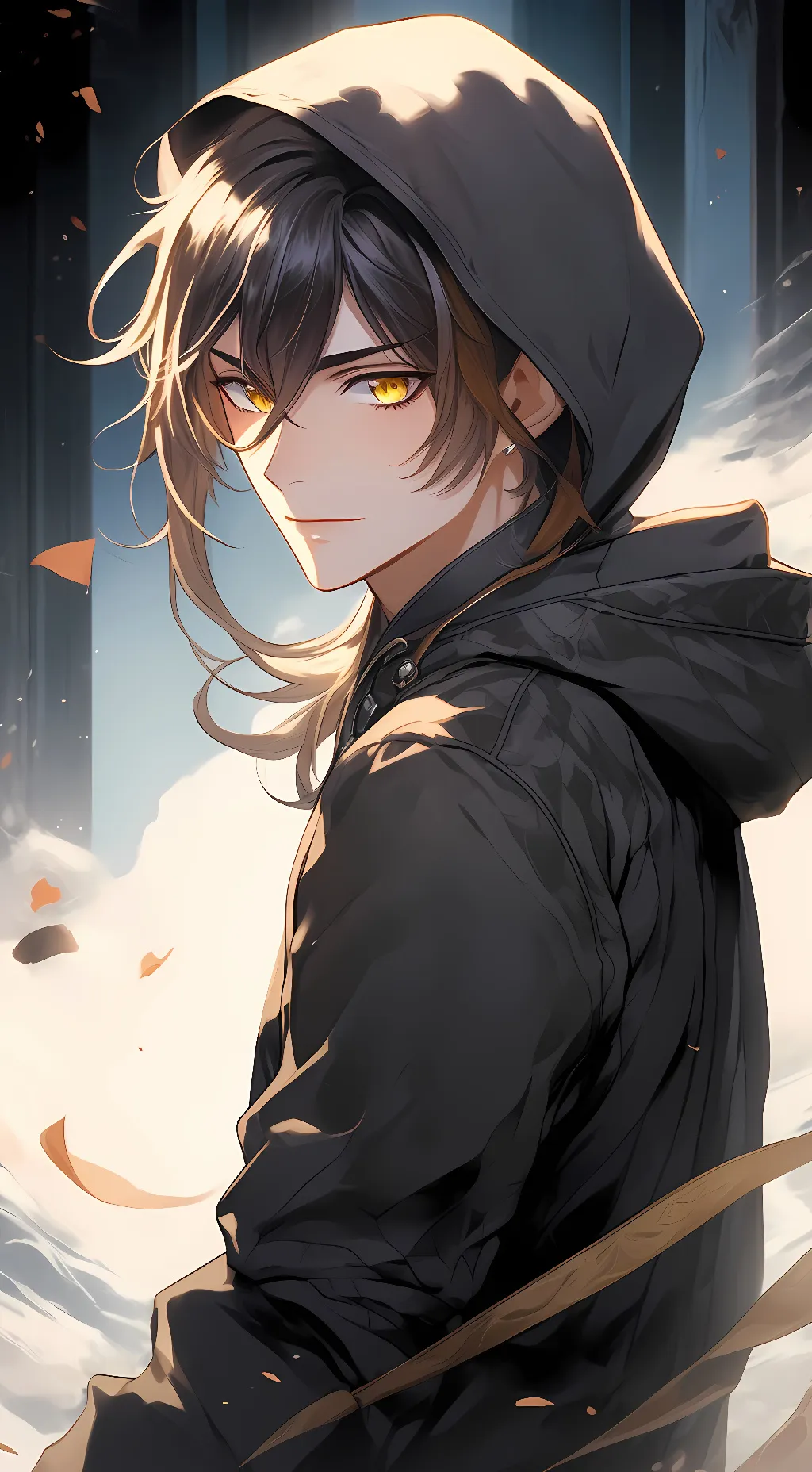 ai character: Modern Zhongli background