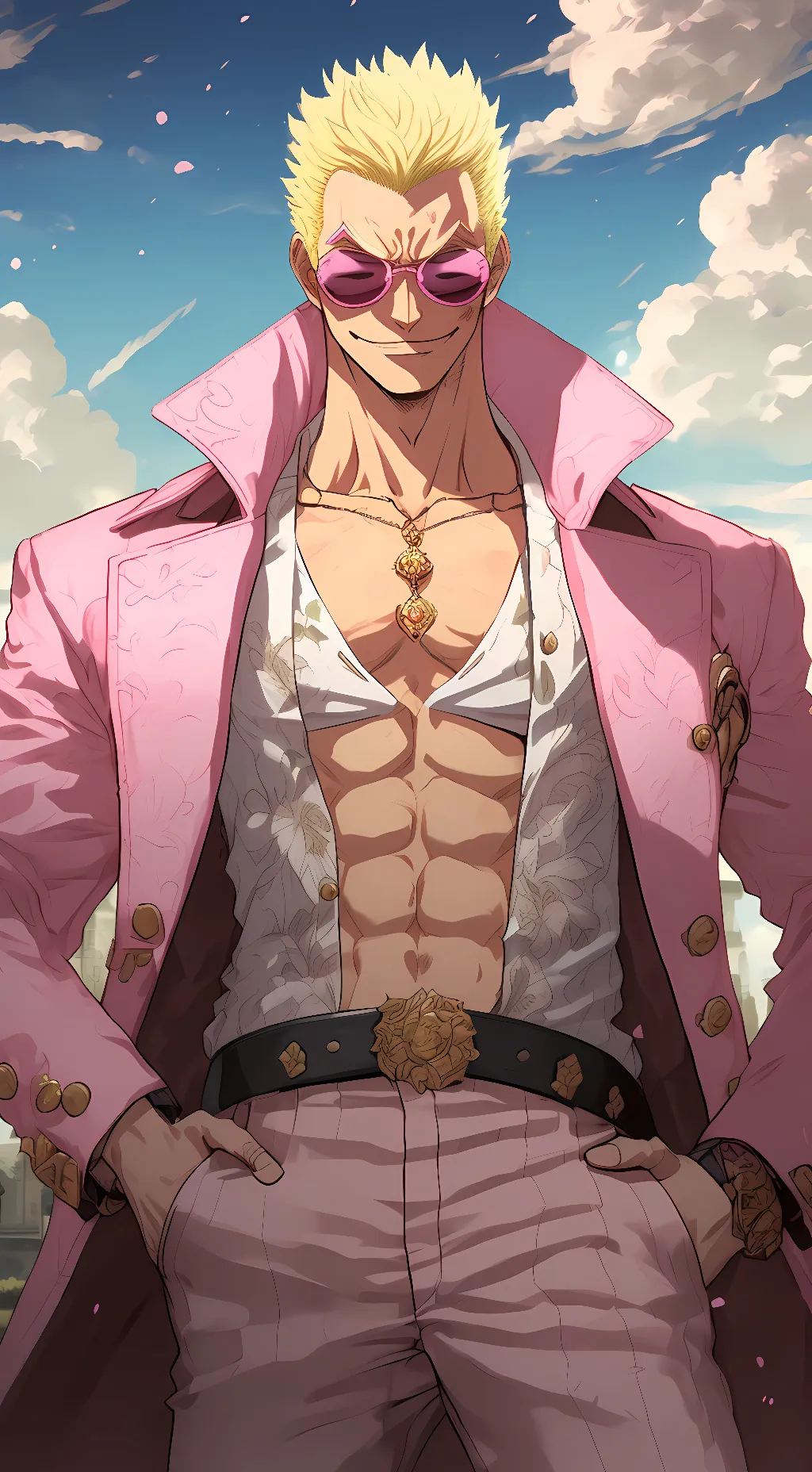 ai character: Doffy-doflamingo background