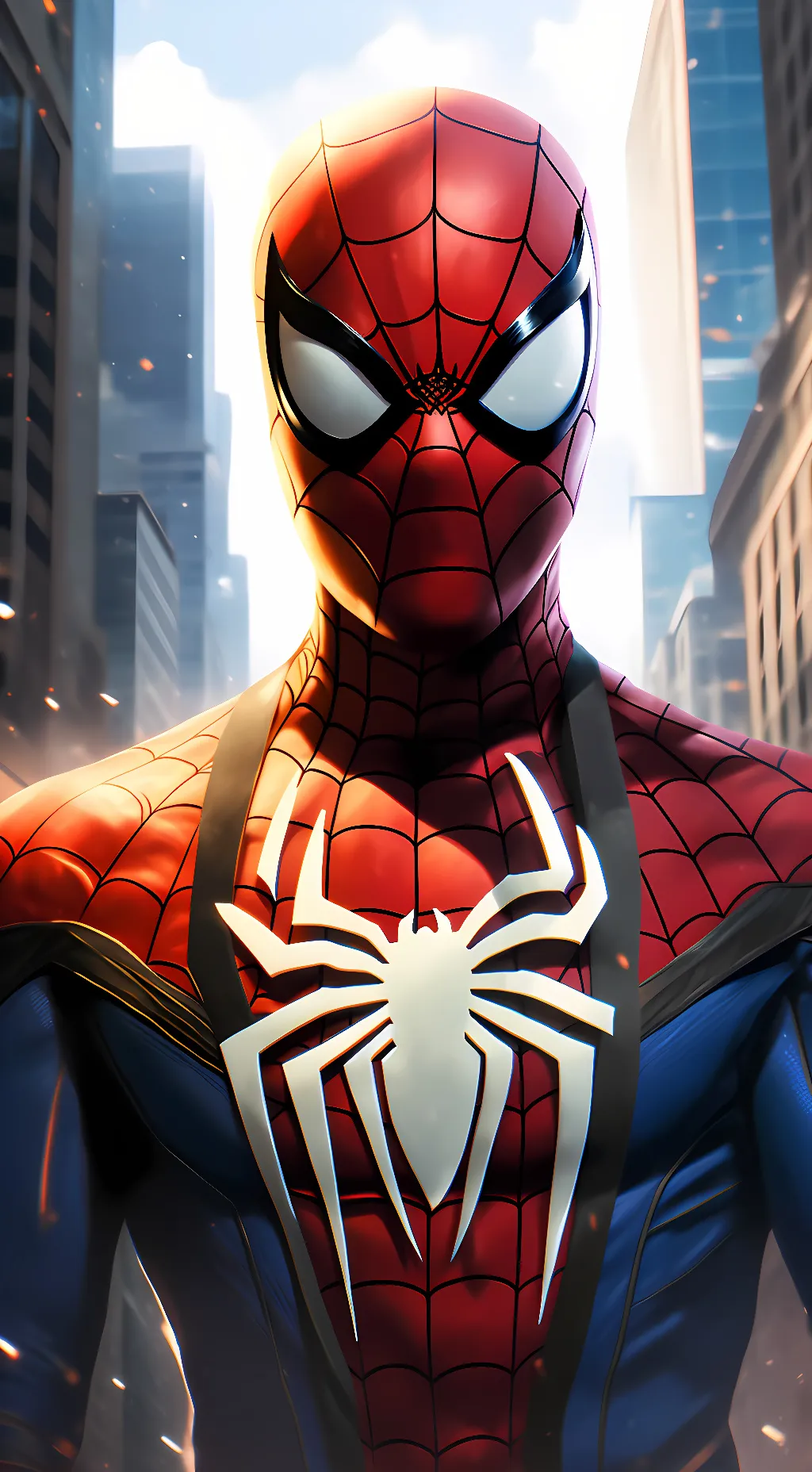 ai character: Spiderman background