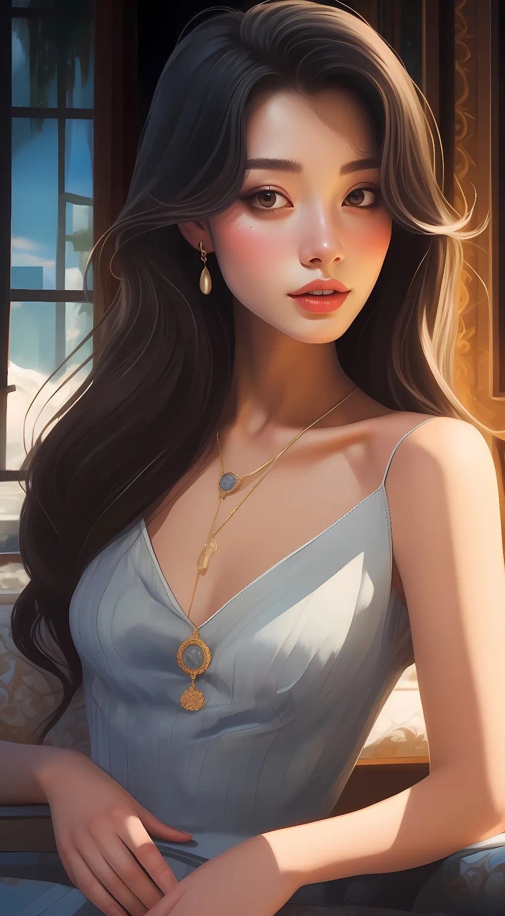 ai character: Aurora Quartz background