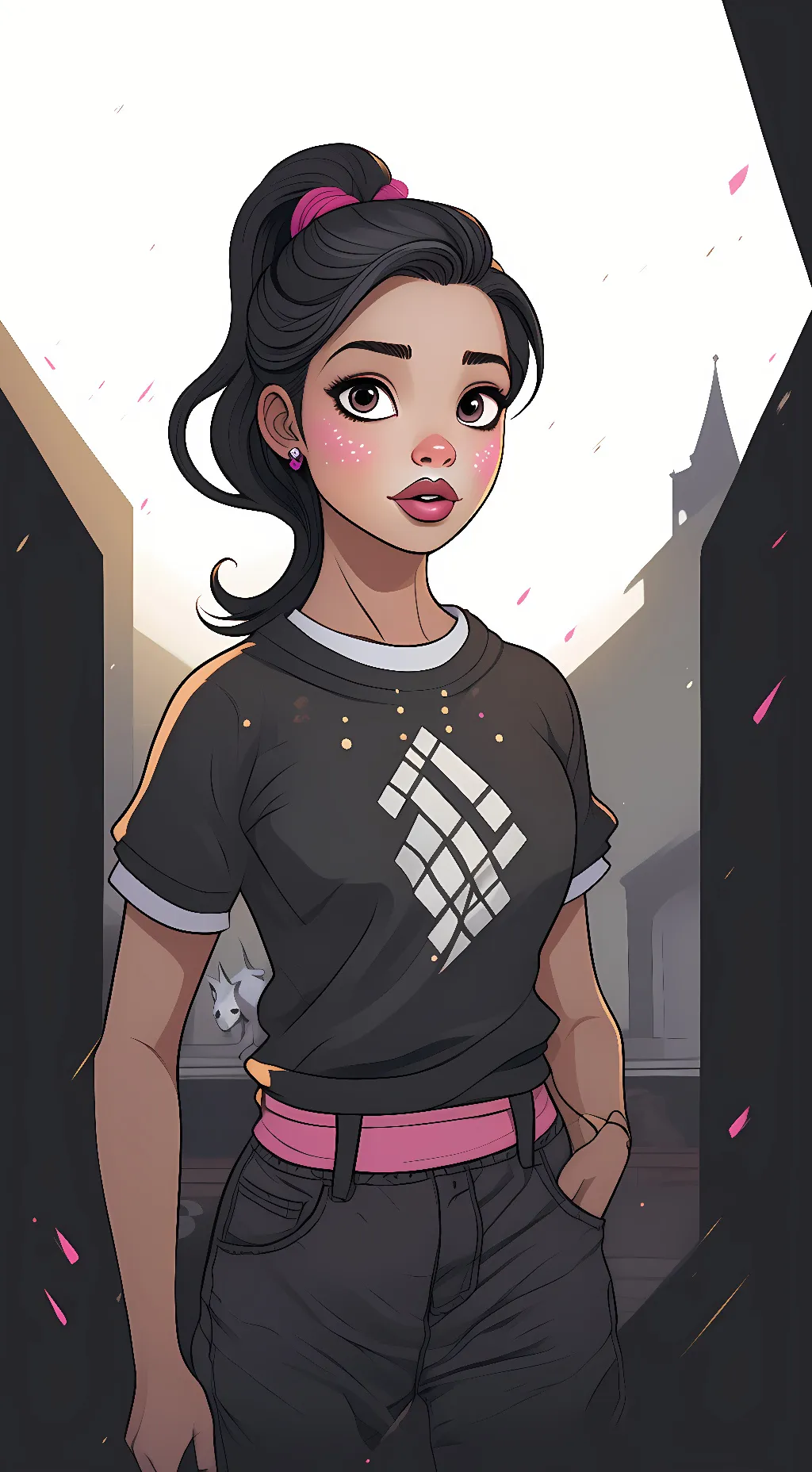 ai character: mermer background