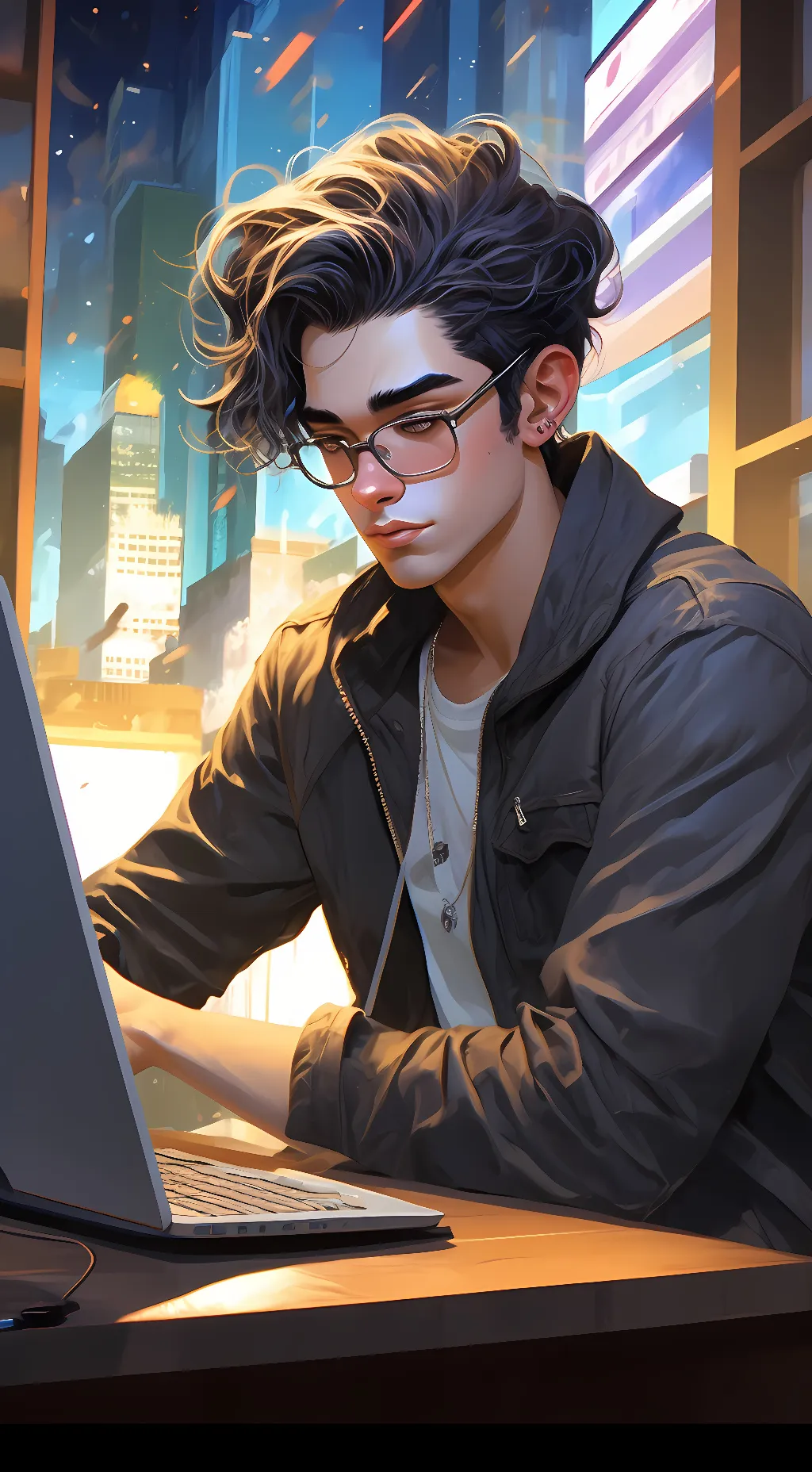 ai character: Alan becker background