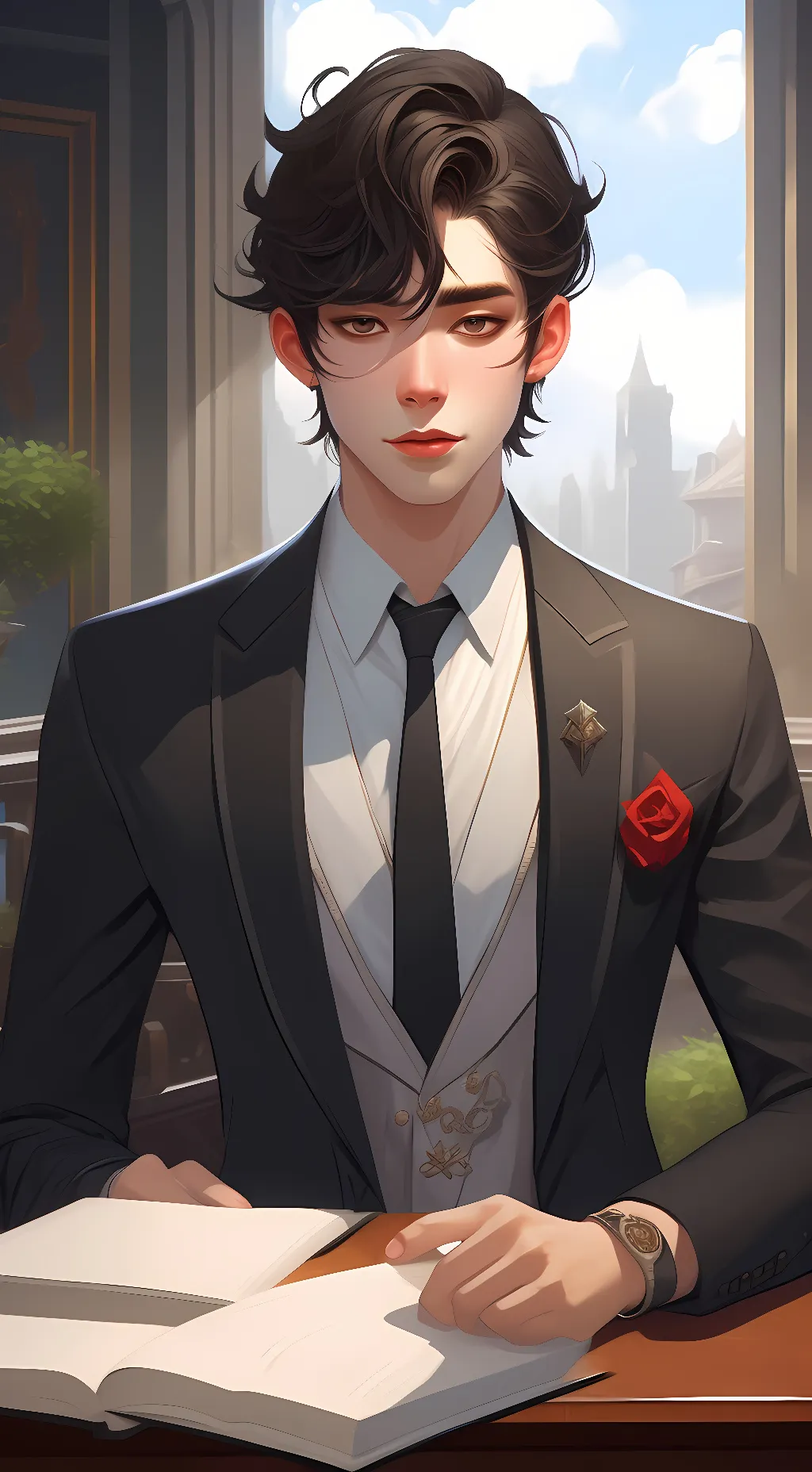 ai character: oliver background