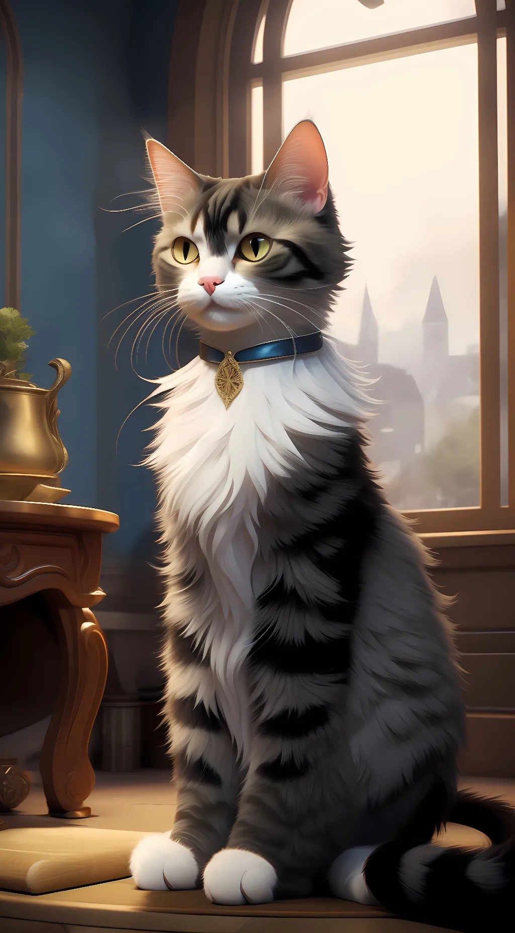 ai character: your cat  background