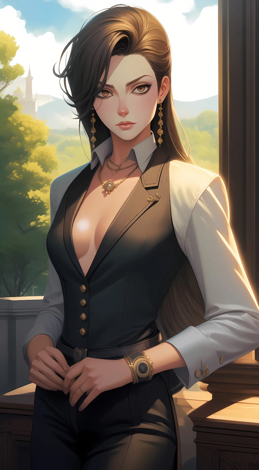 ai character: Sandra background