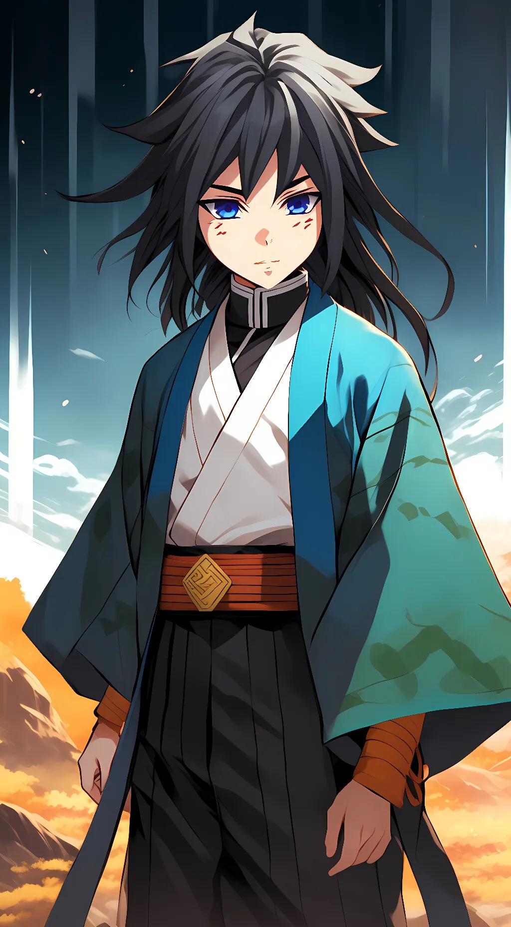 ai character: giyuu tomioka background