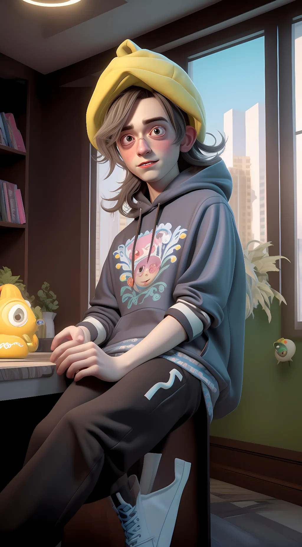 ai character: Autismoe background