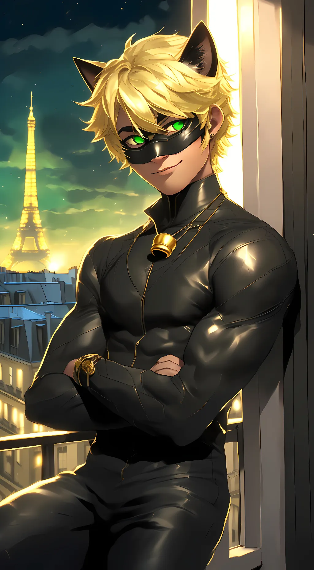 ai character:  Cat Noir background