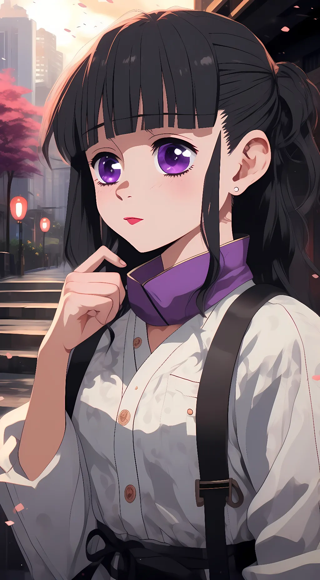 ai character: Kanao Tsuyuri💜 background