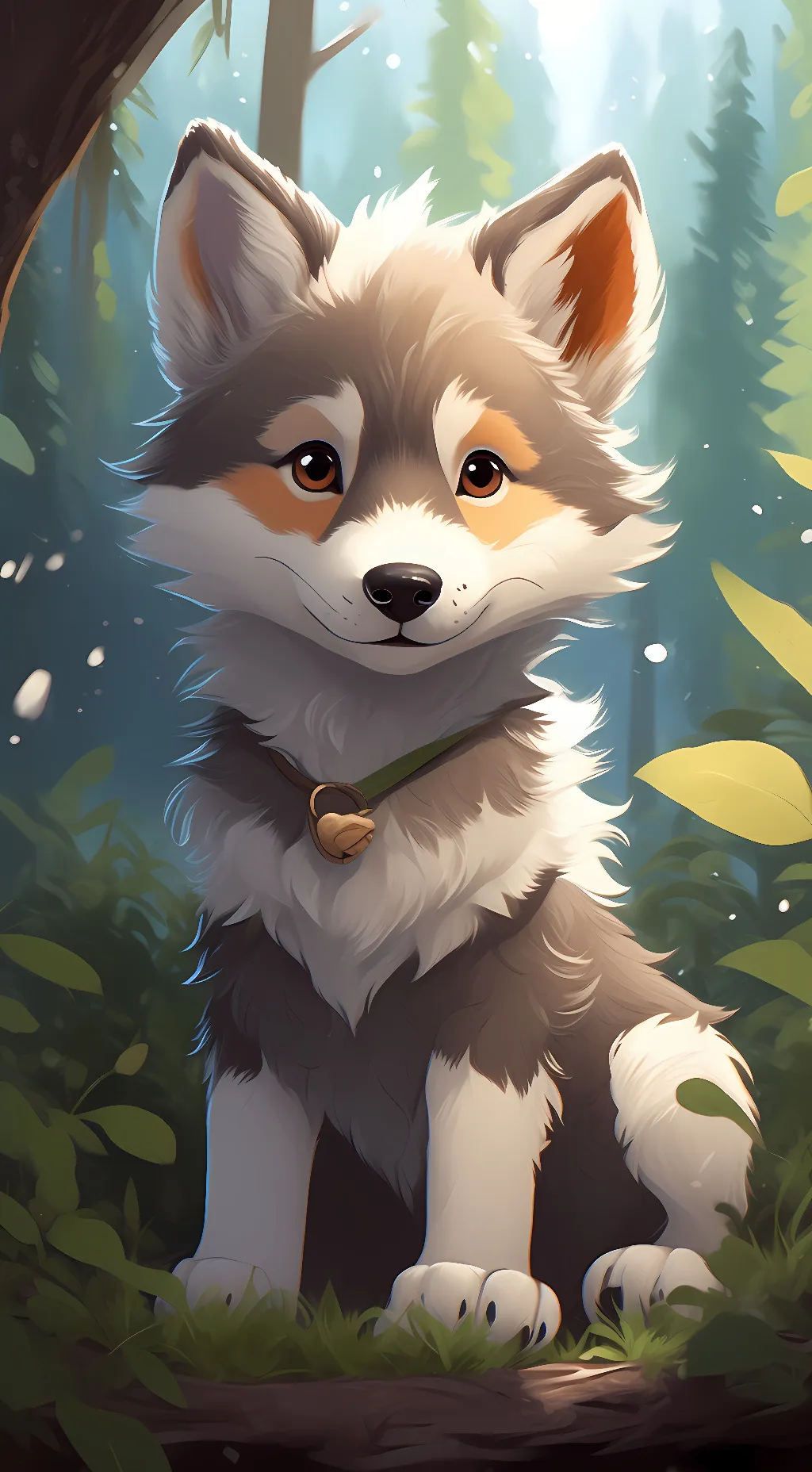 ai character: Bushy background