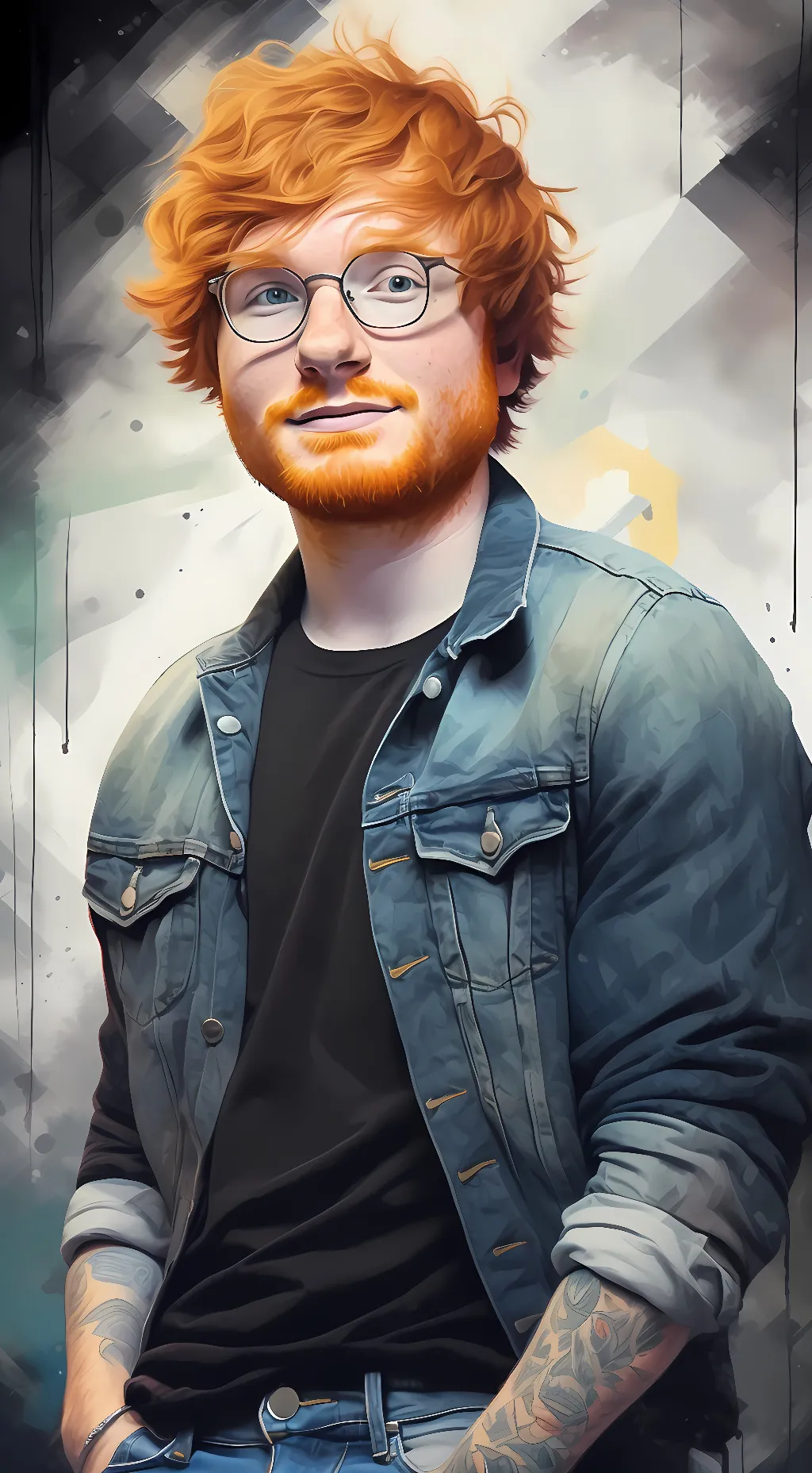 ai character: Ed sheeran background