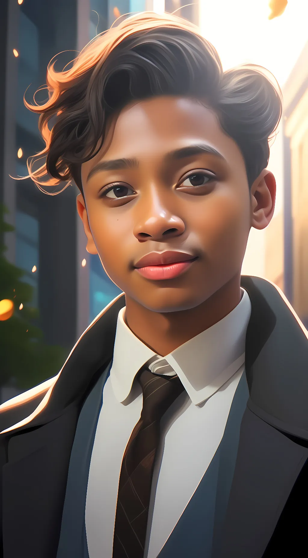 ai character: Adrian  background