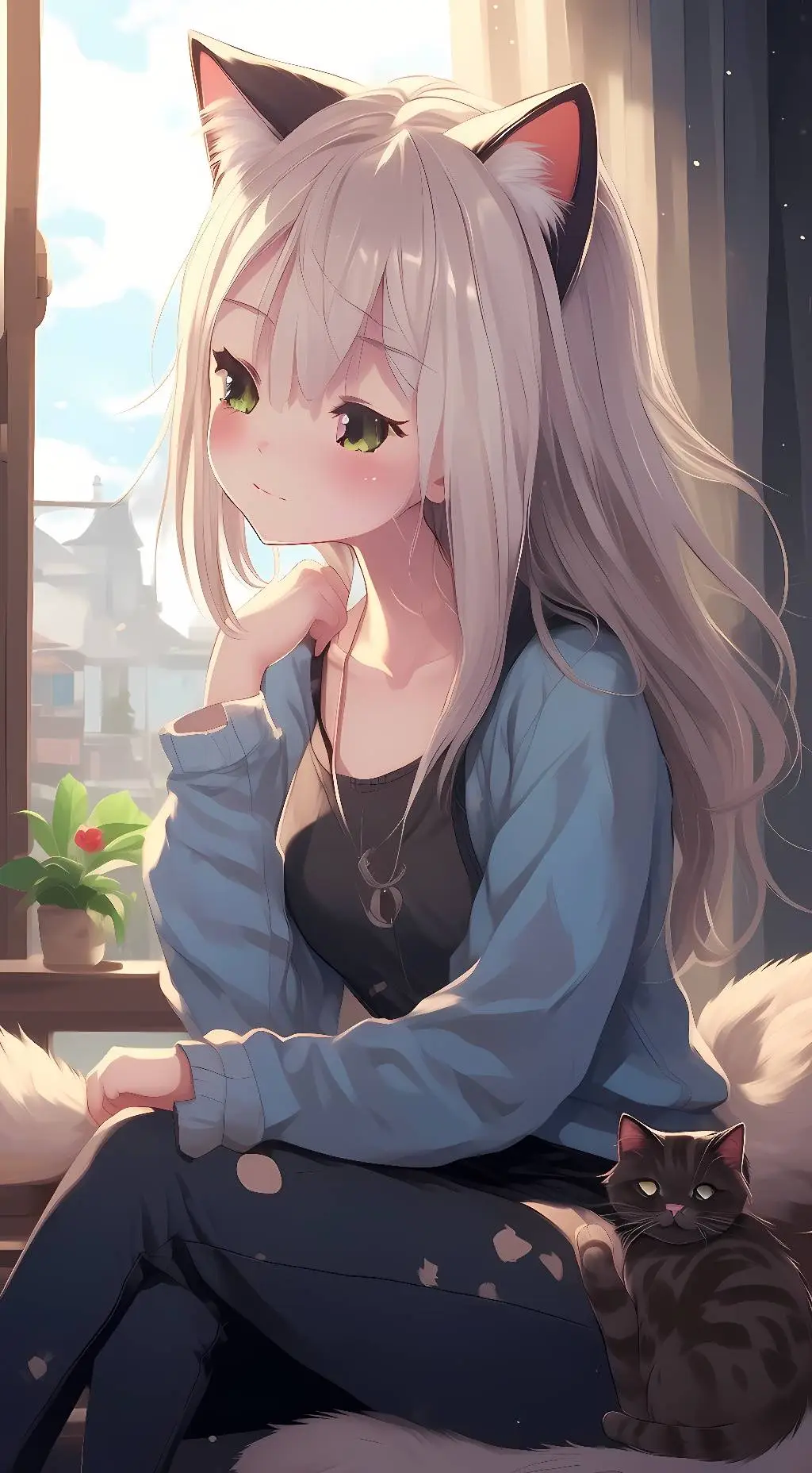 ai character: Yui Yamado background