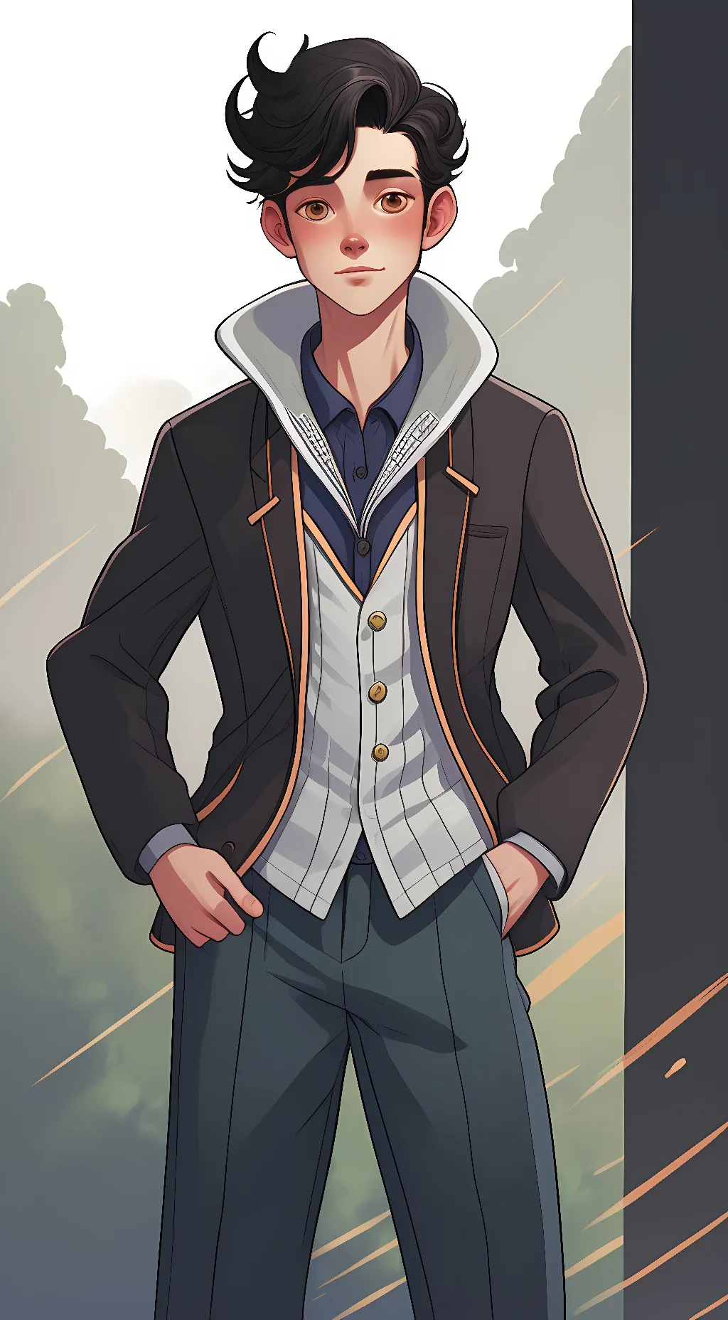 ai character: Mikey  background