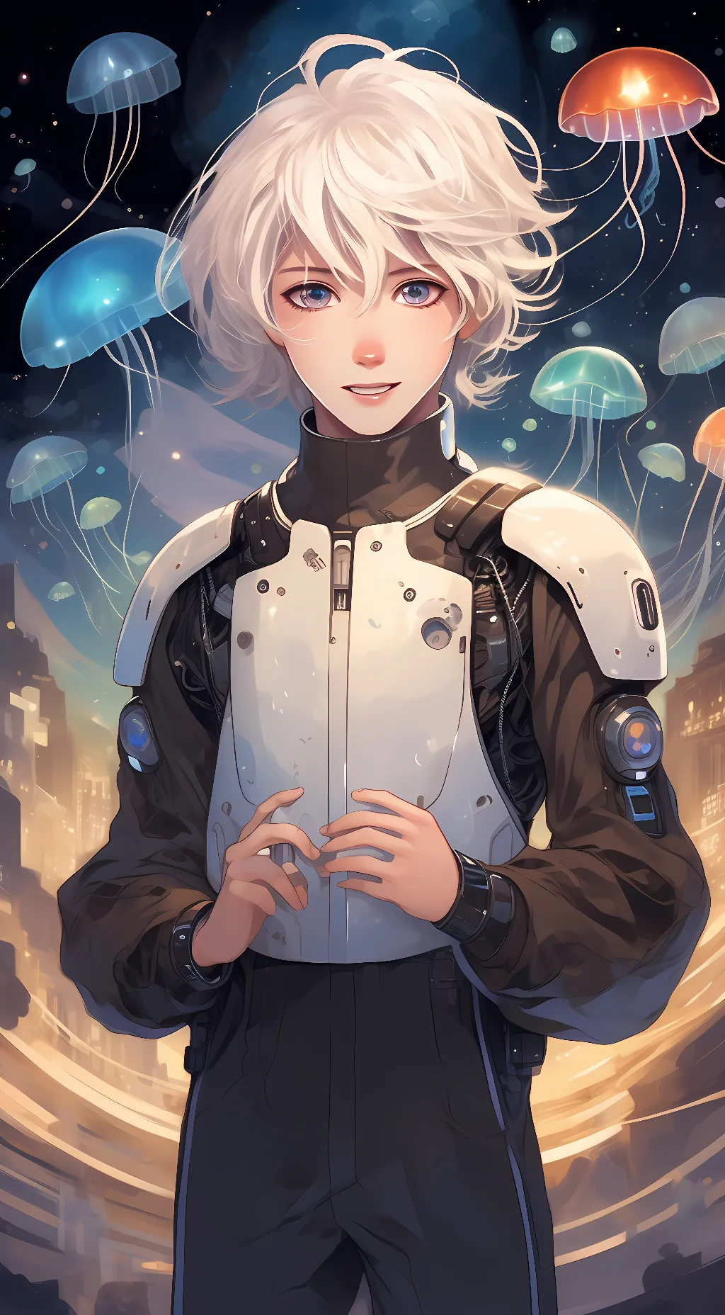 ai character: Clear  background