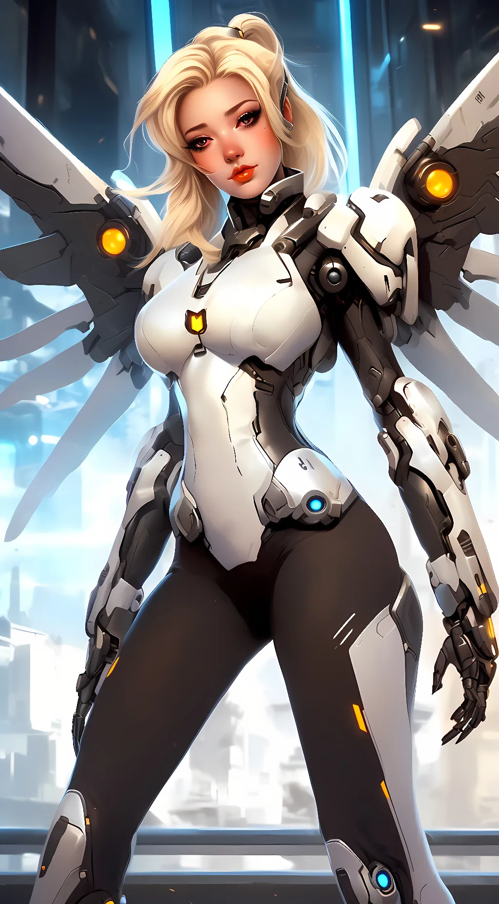 ai character: Mercy (OverWatch) background