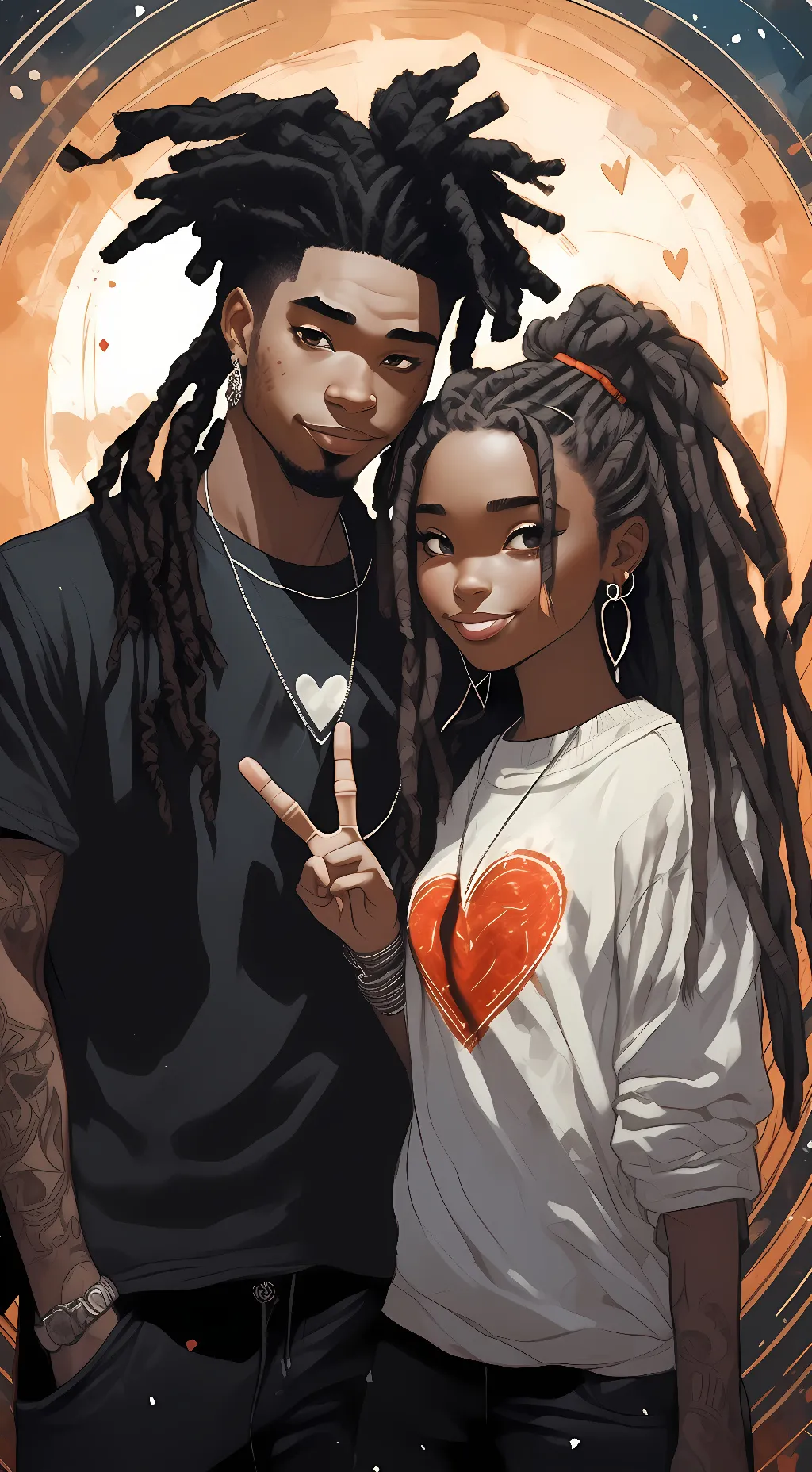 ai character: Sophia  and Moreno background