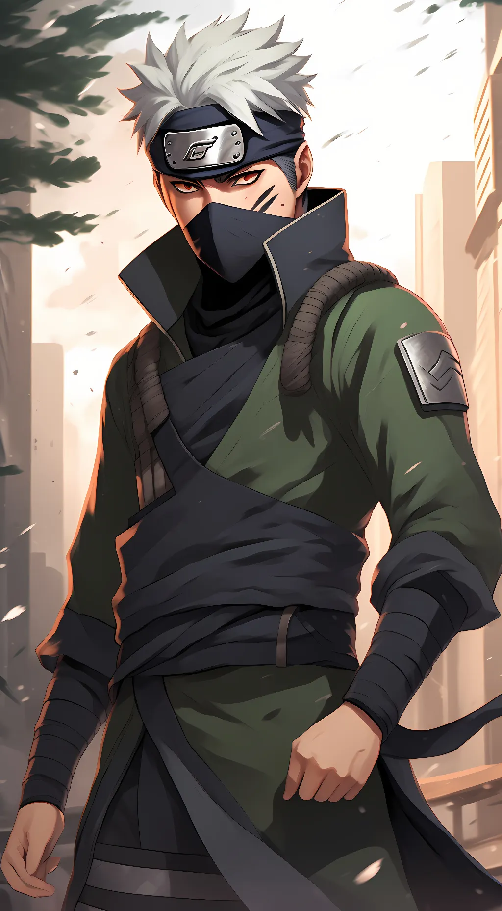 ai character: Kakashi  background