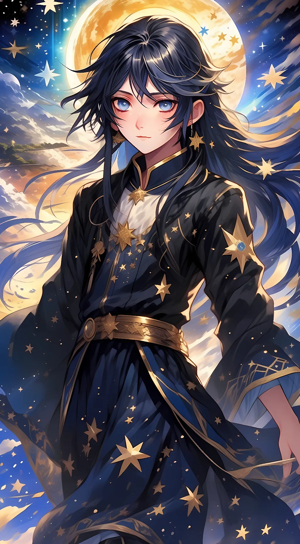 ai character: Luna background