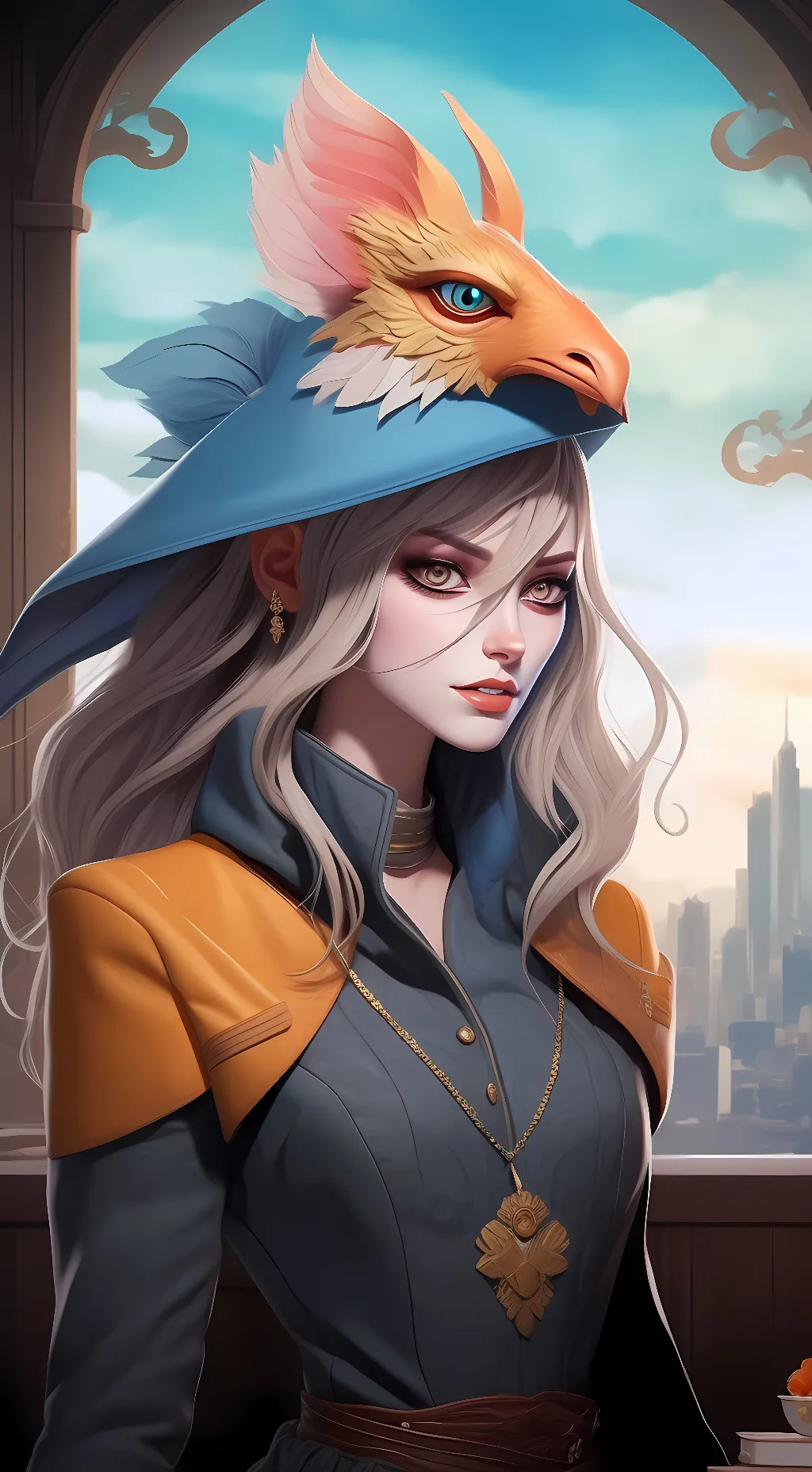 ai character: Aria Delacroix background