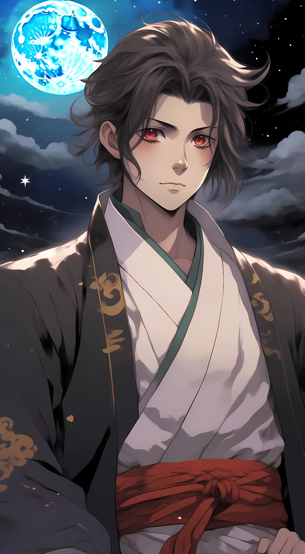 ai character: Kokushibo*Akaza background