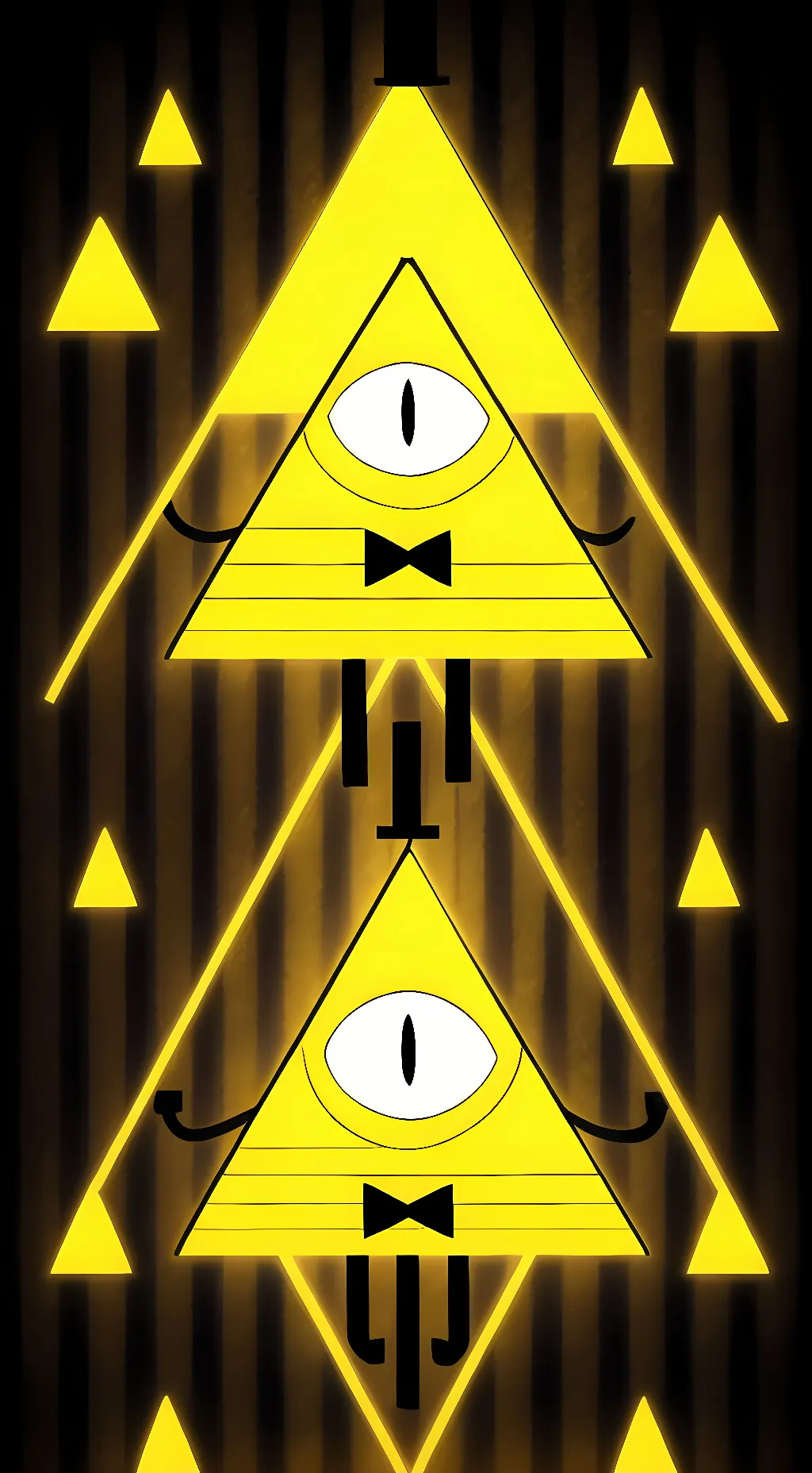 ai character: Bill Cipher  background