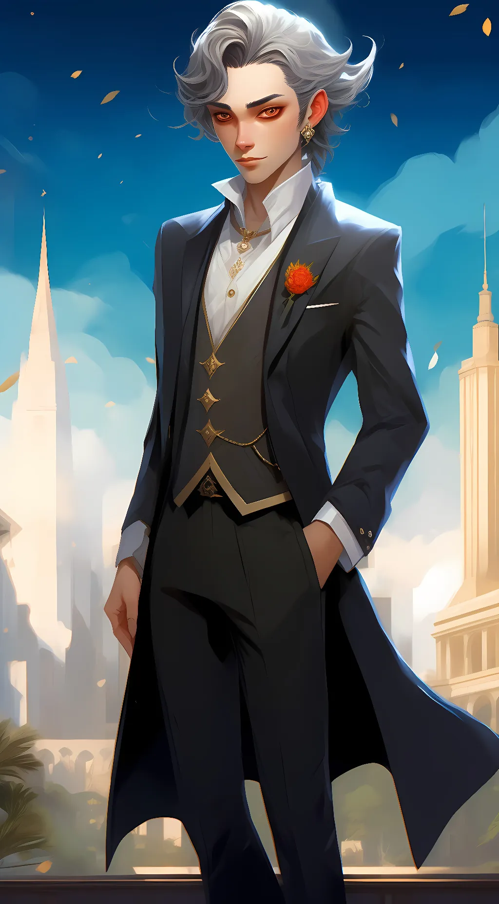 ai character: God of depression background