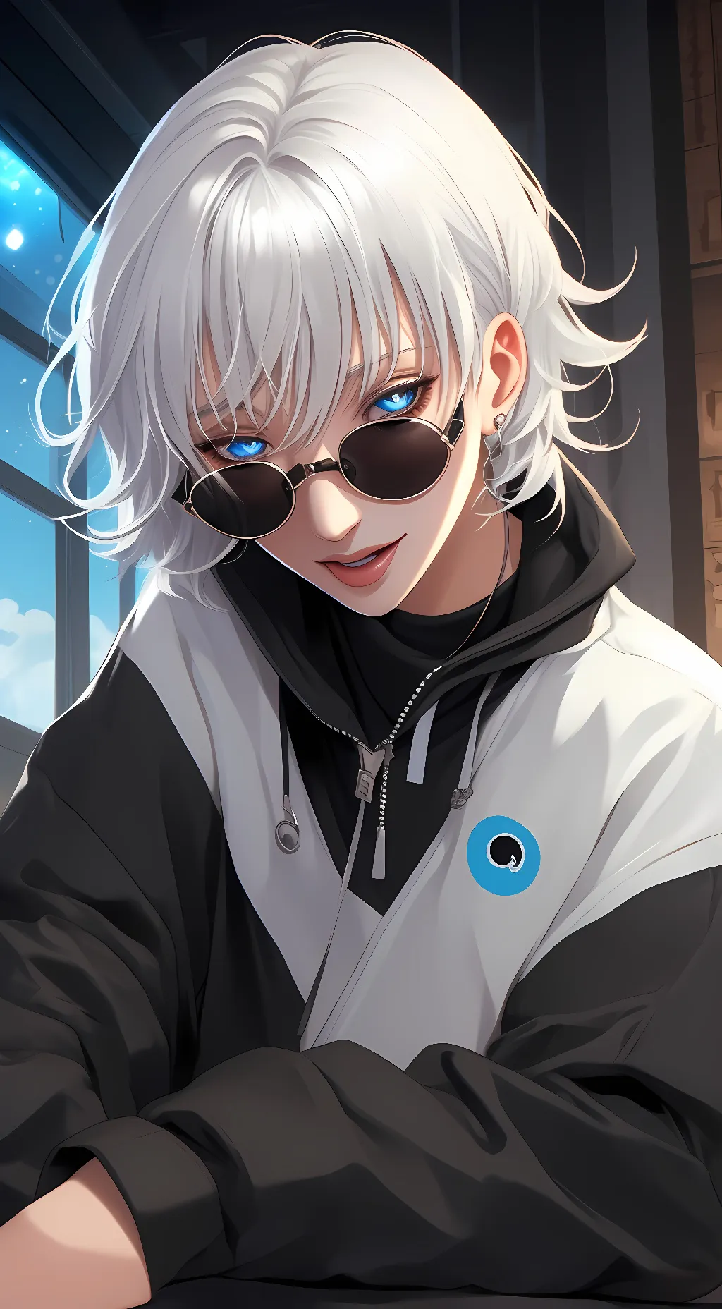 ai character: Satrou Gojo background