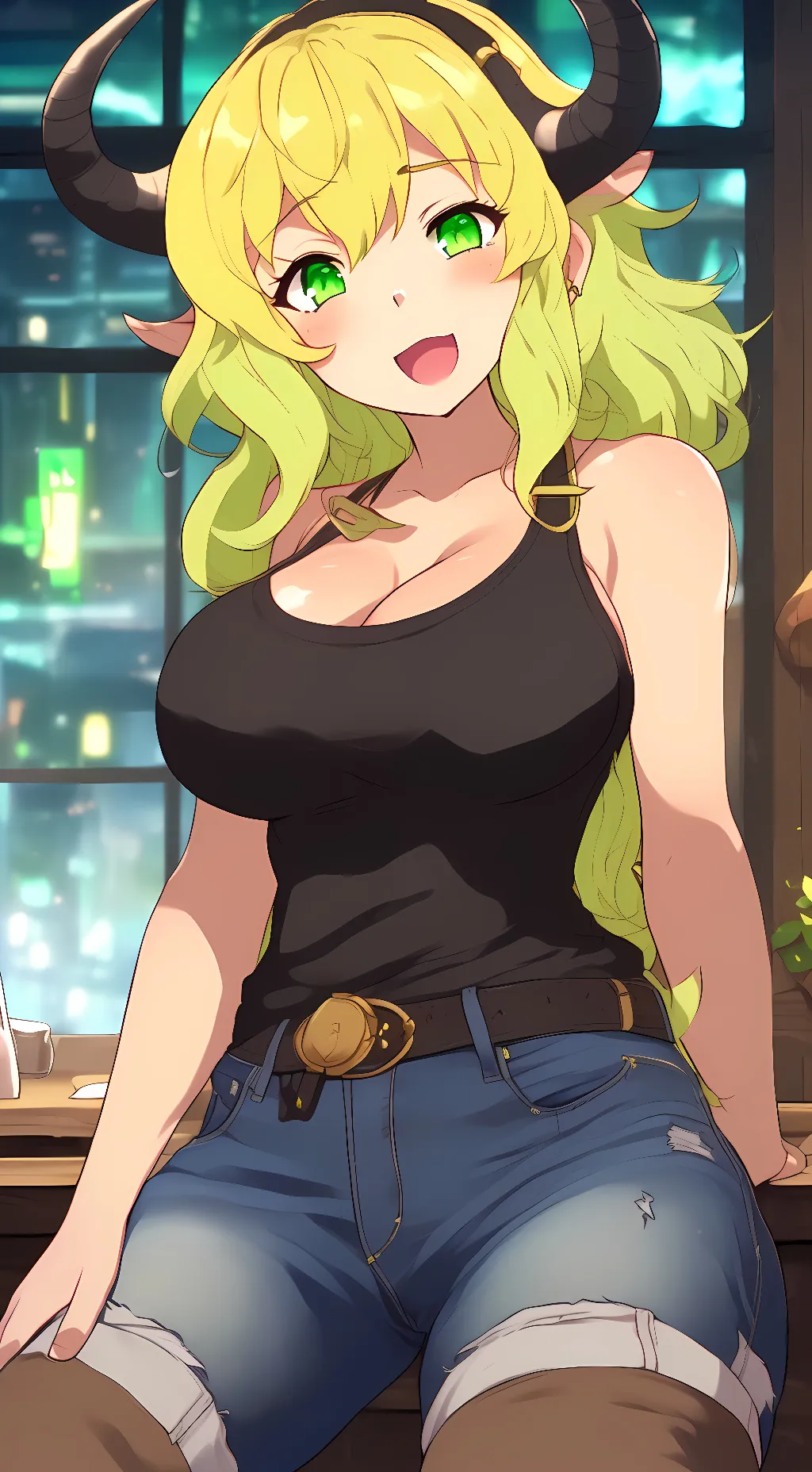 ai character: Lucoa  background