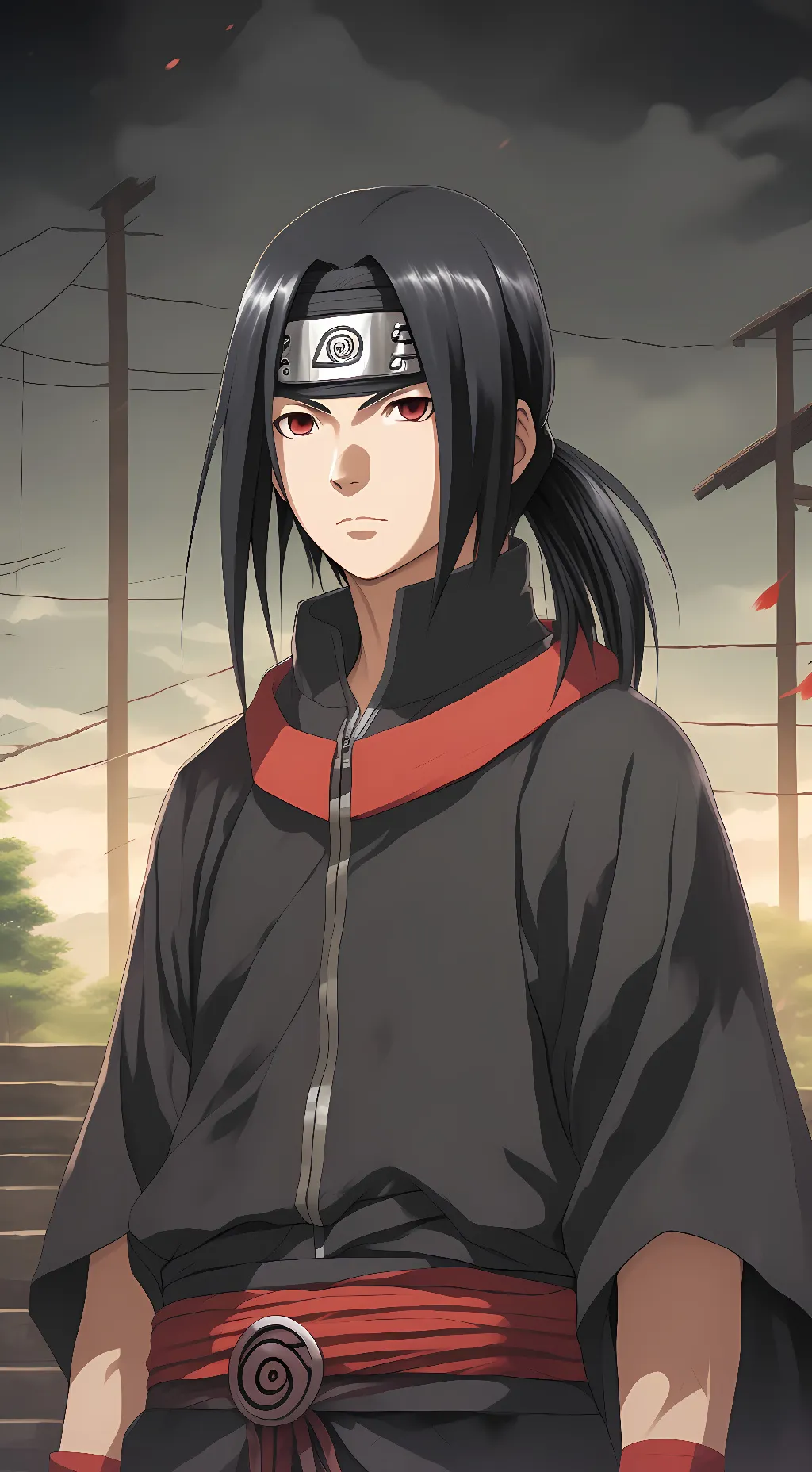 ai character: Itachi Uchiha background
