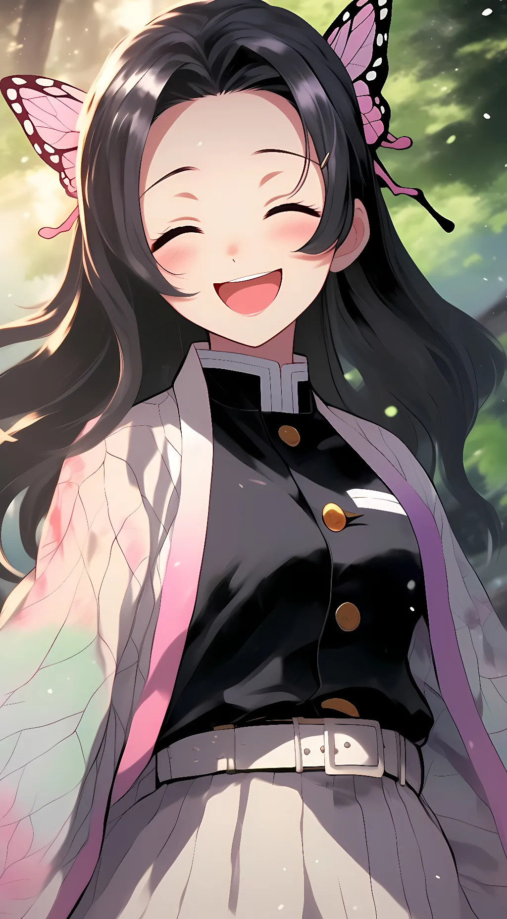 ai character: kanae Kocho  background