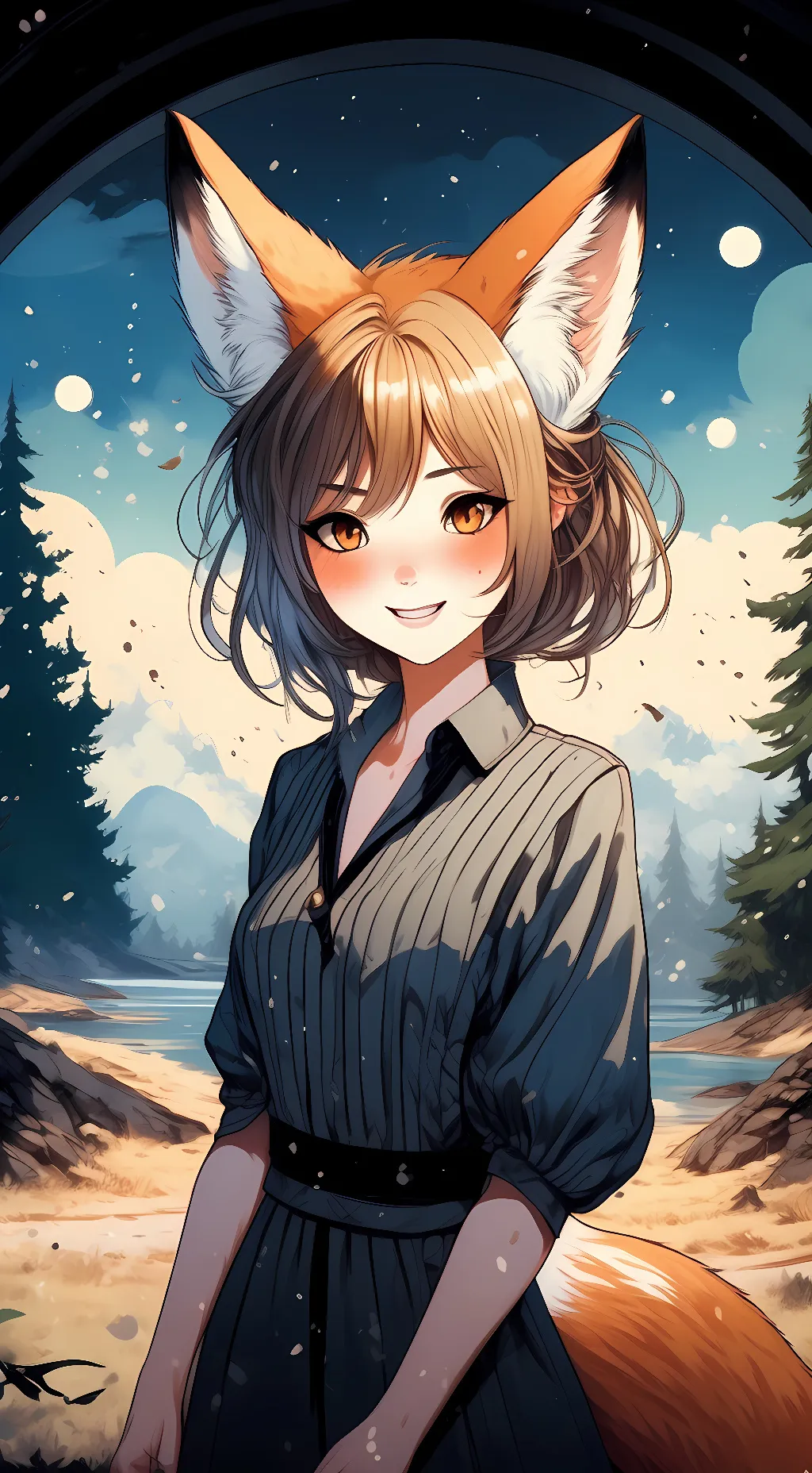 ai character: Rose background