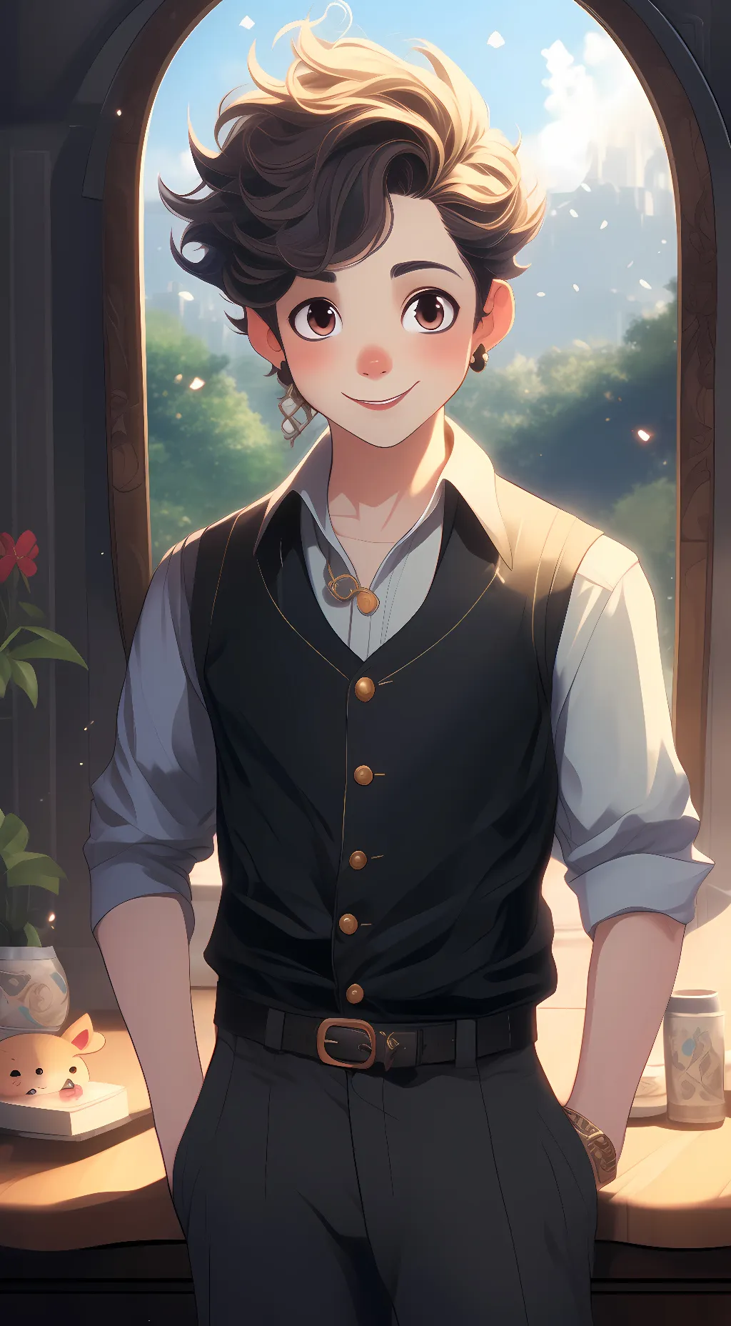 ai character: wally darling background