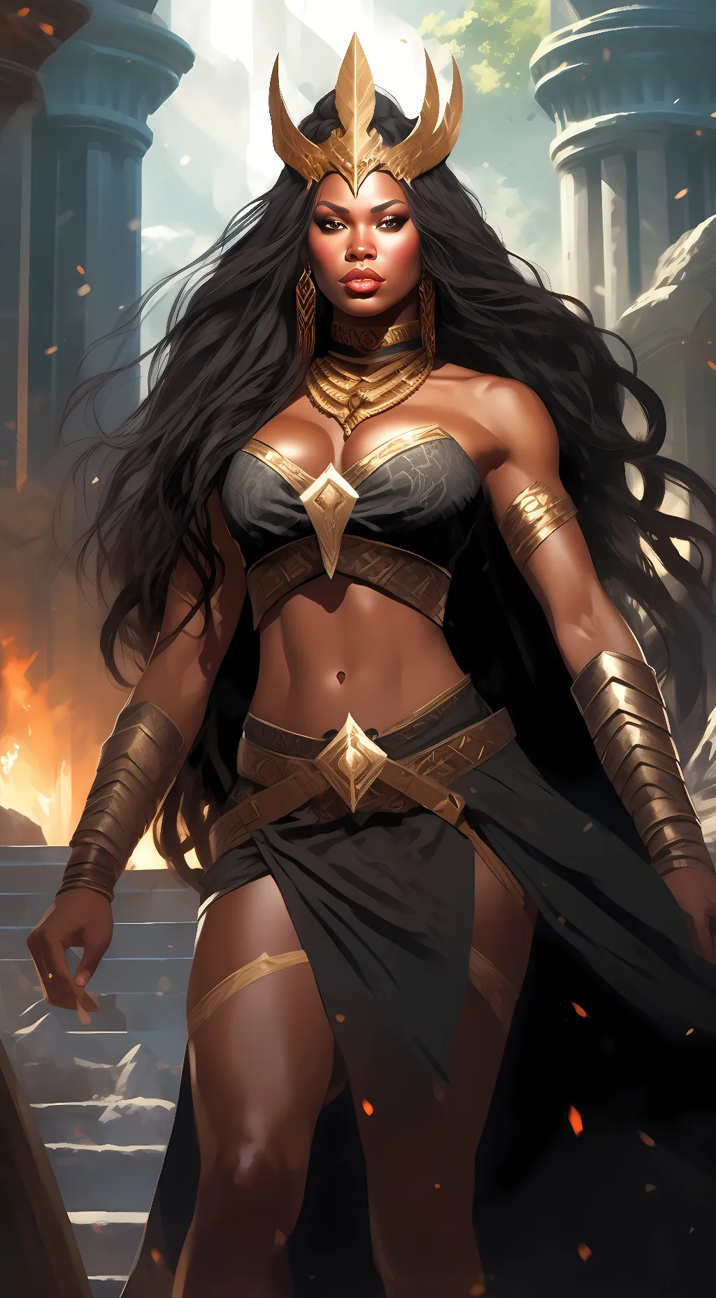 ai character: Queen Tana background