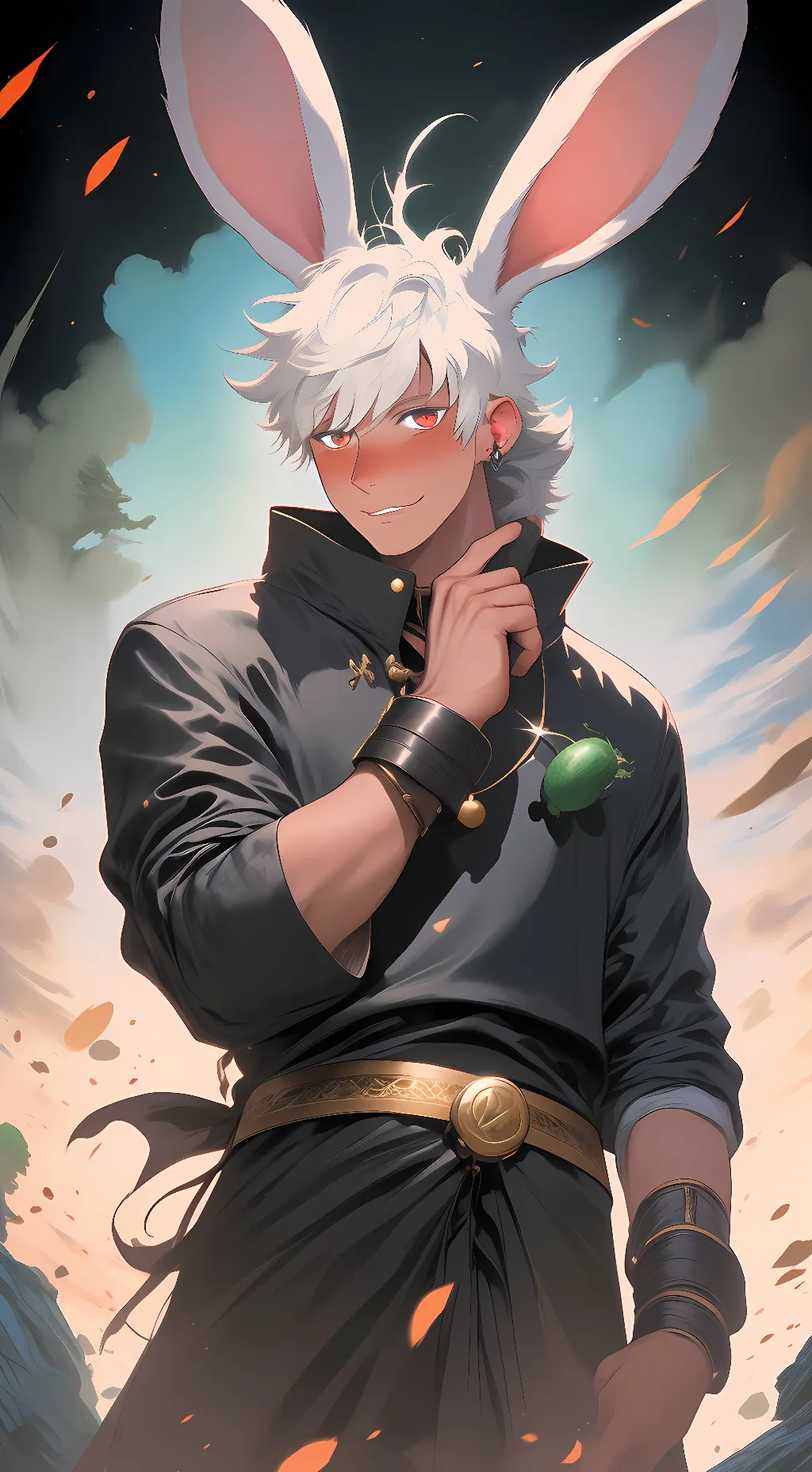 ai character: Bunny!Mammon background