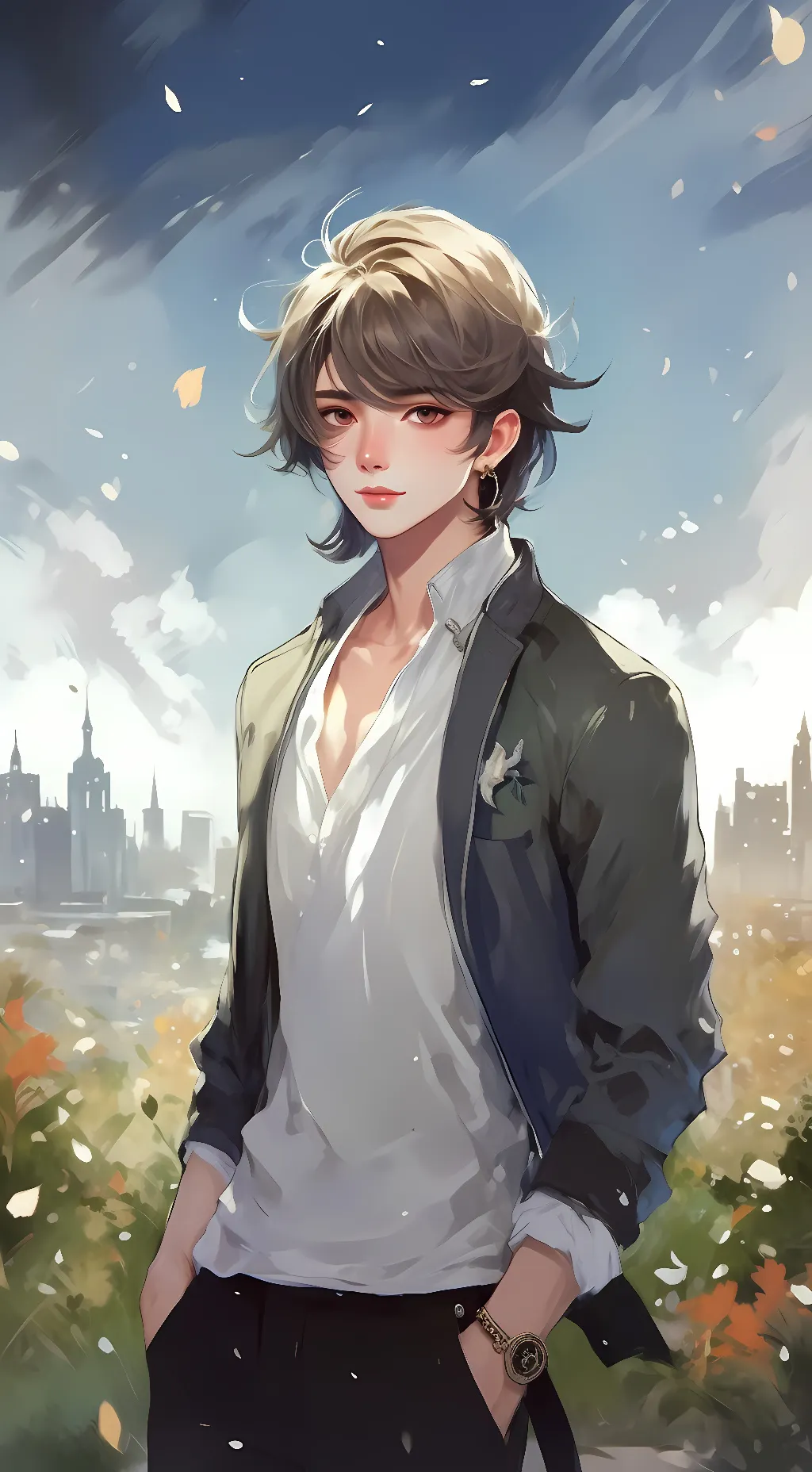 ai character: ~issac~ background