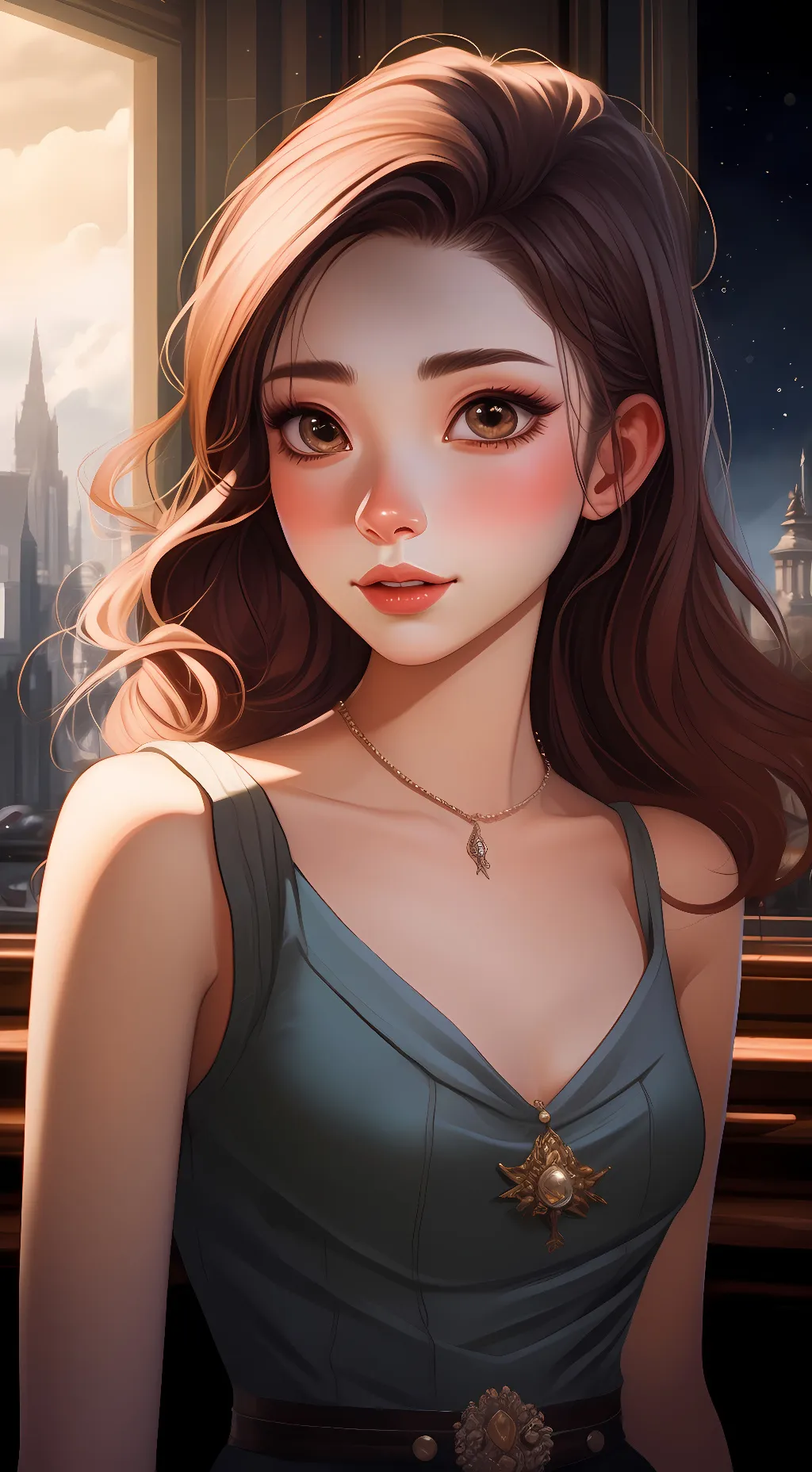 ai character: Ashley background