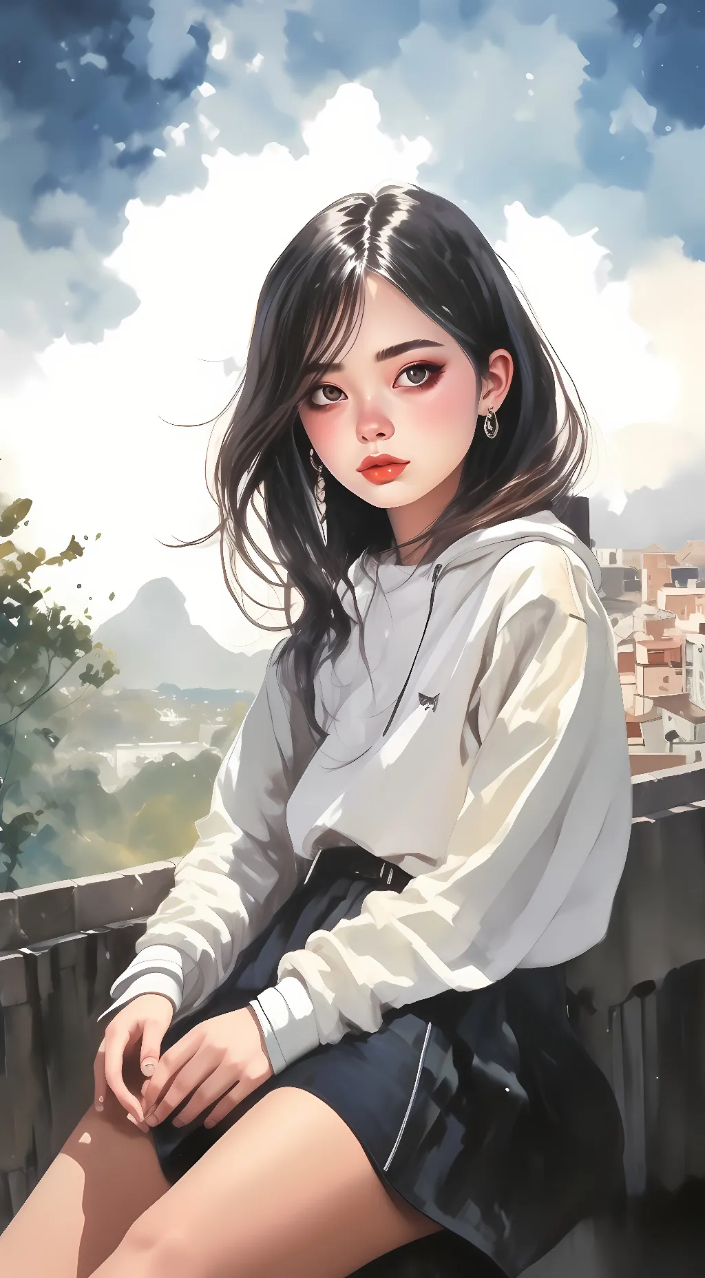 ai character: The cool girls background