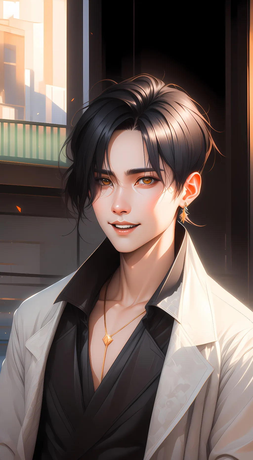 ai character: Freddy Krueger  background