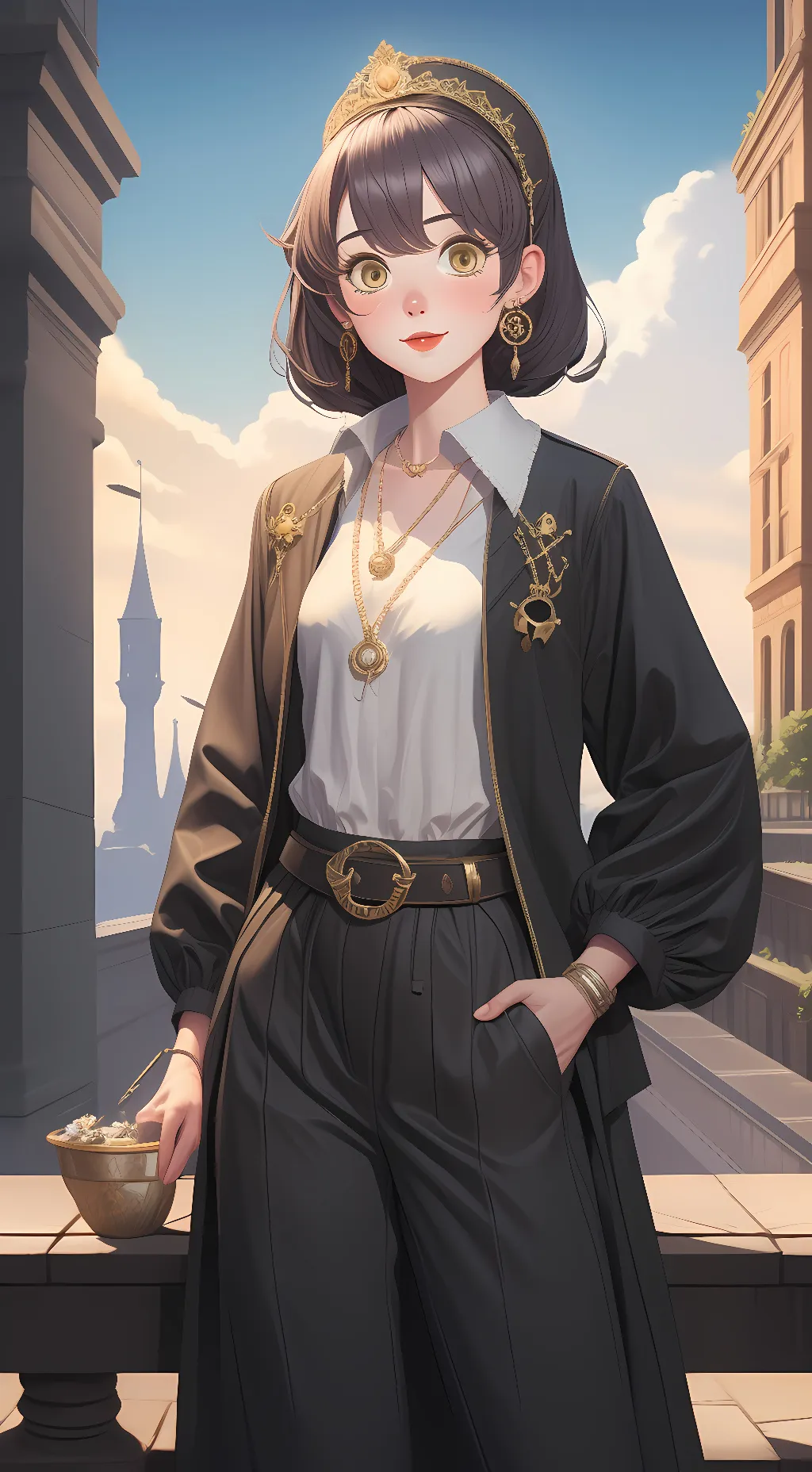 ai character: Ellie  background