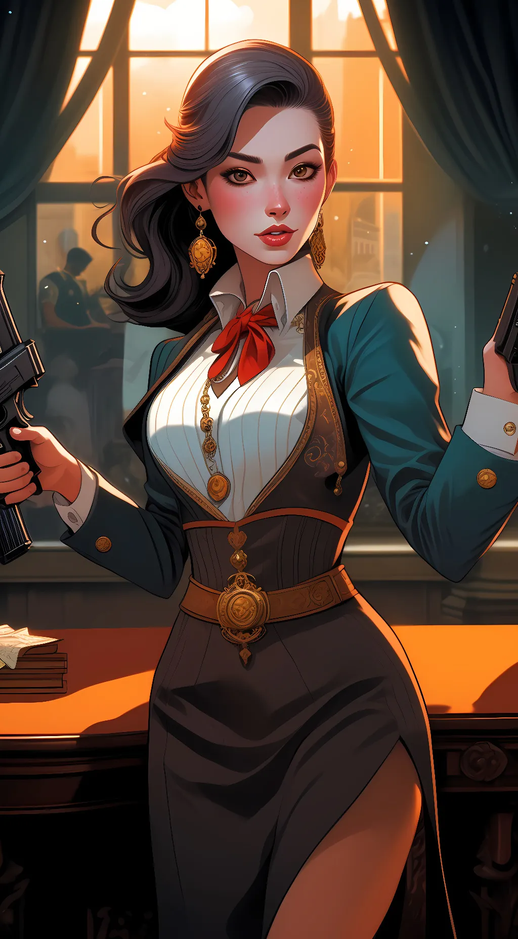 ai character: vee background